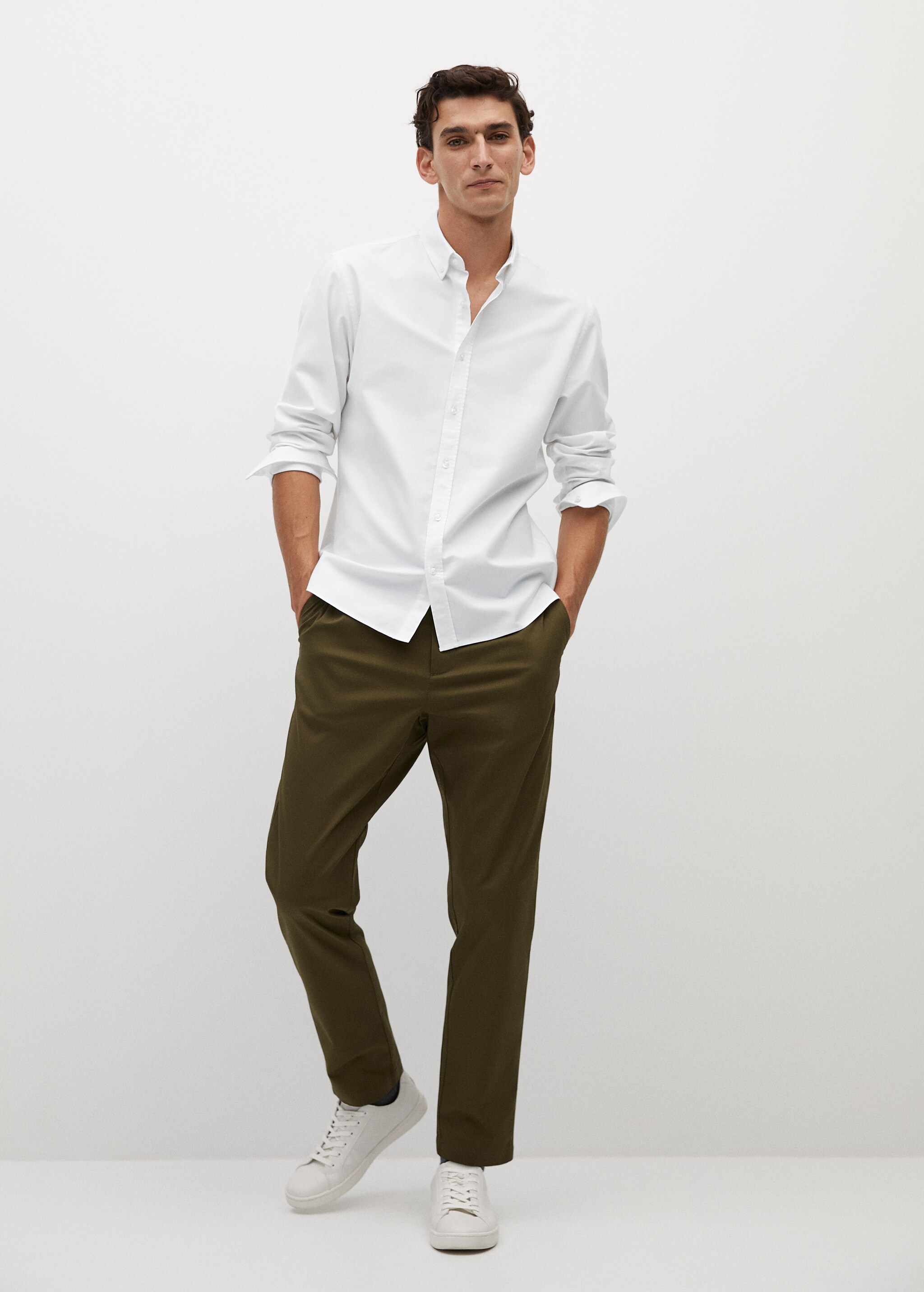 Regular fit Oxford cotton shirt - General plane