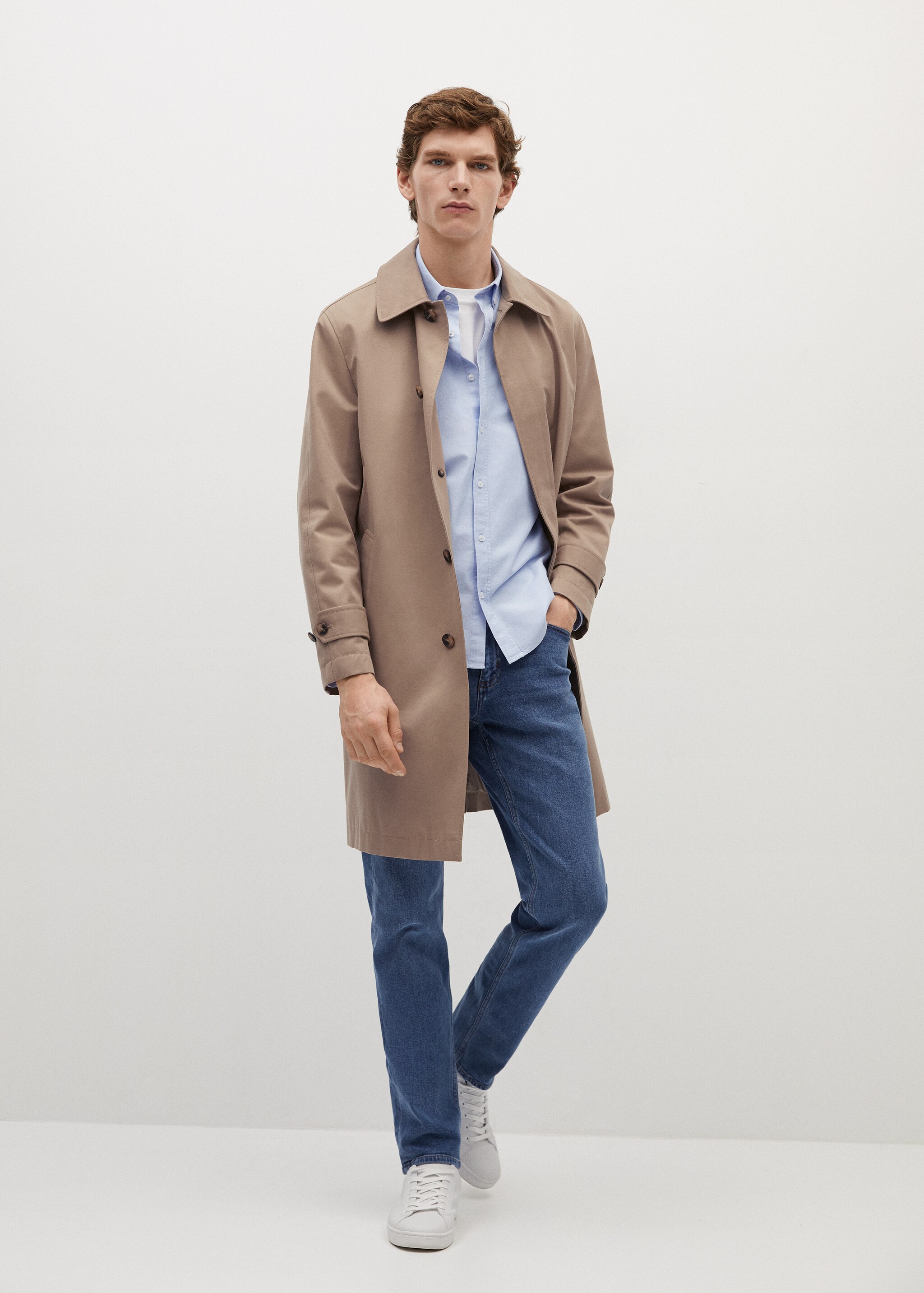 Regular fit Oxford cotton shirt - General plane