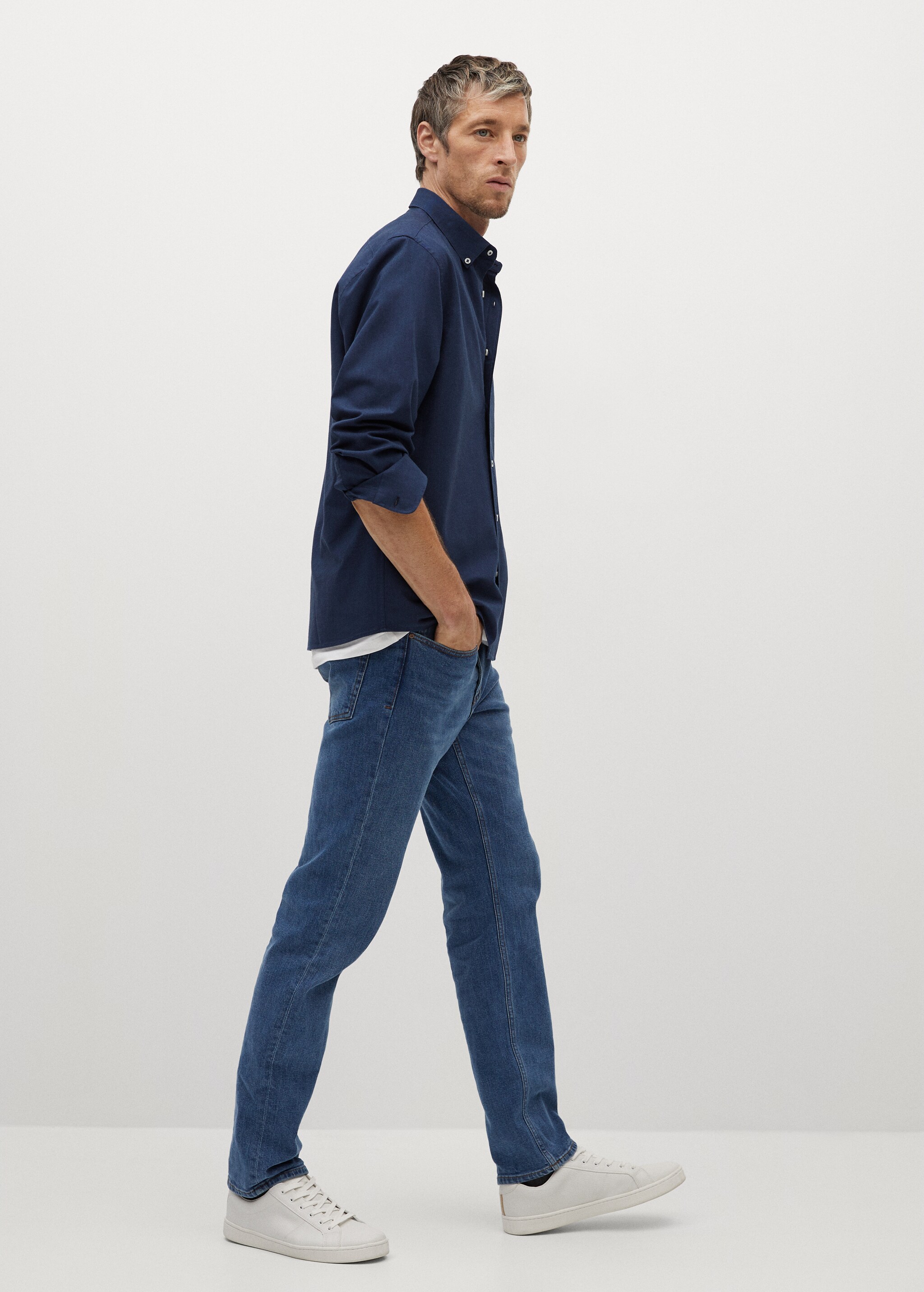 Regular fit Oxford cotton shirt - General plane