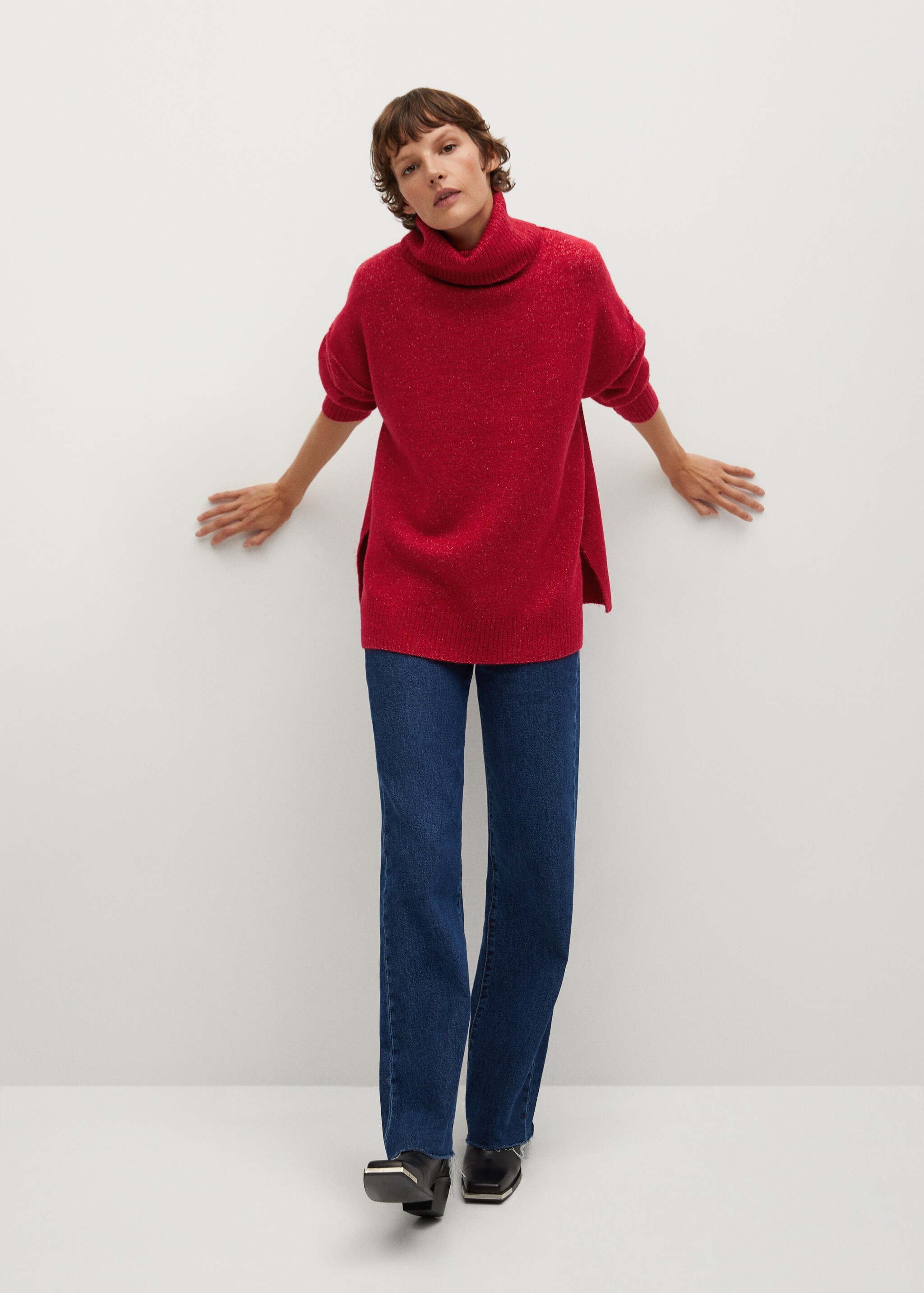 Jersey oversize cuello vuelto - Plano general