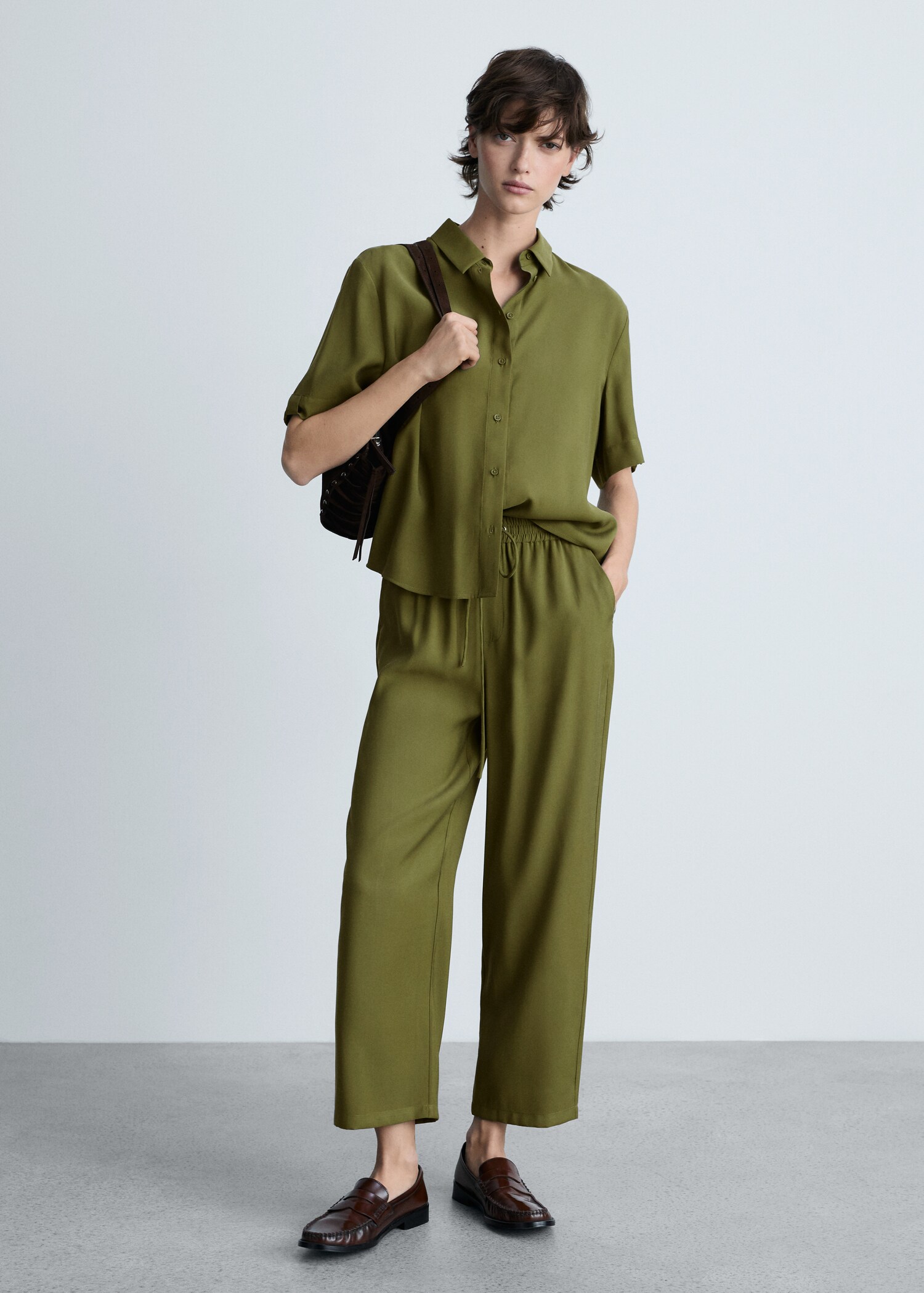 Short sleeve fluid shirt - General plane