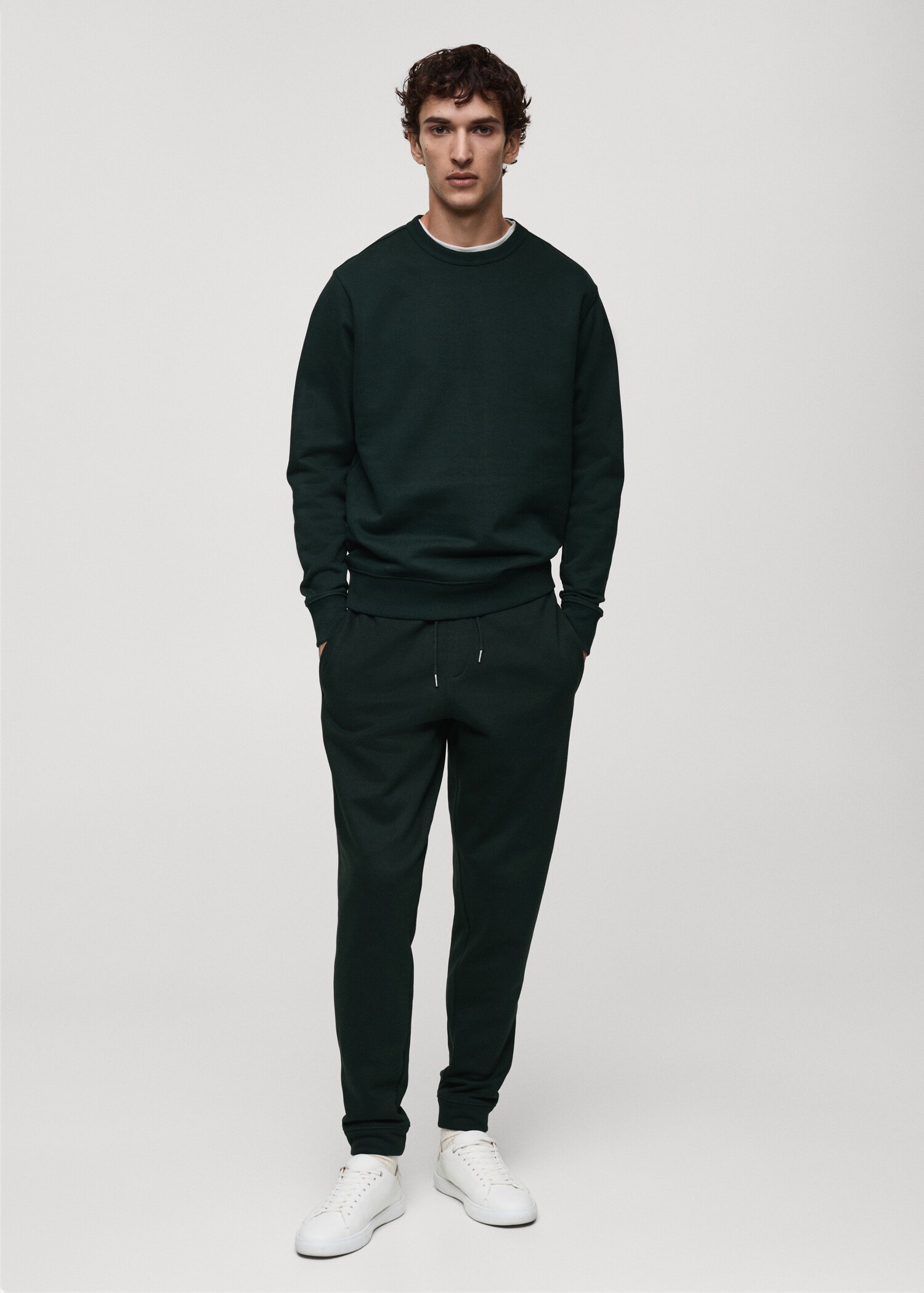 Dessuadora cotó regular fit - Pla general