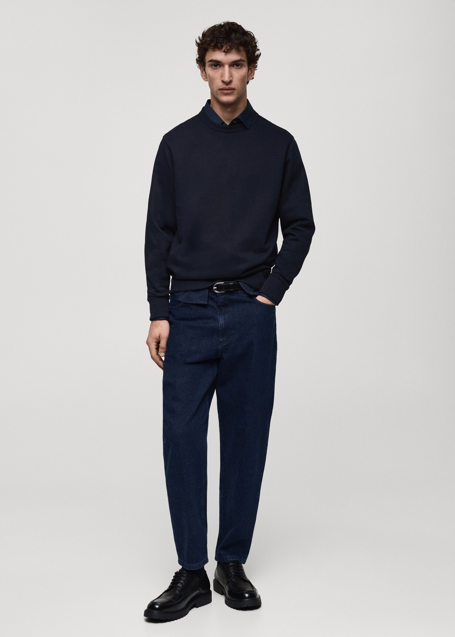 Dessuadora cotó regular fit - Pla general