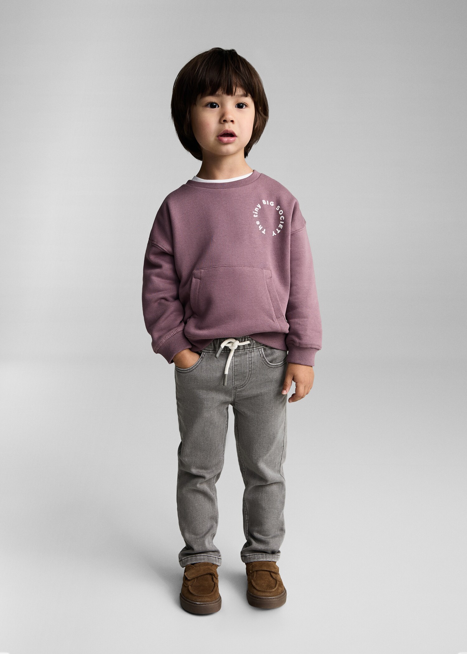 Jeans mit Stretchbund und Kordel - Allgemeine Ansicht