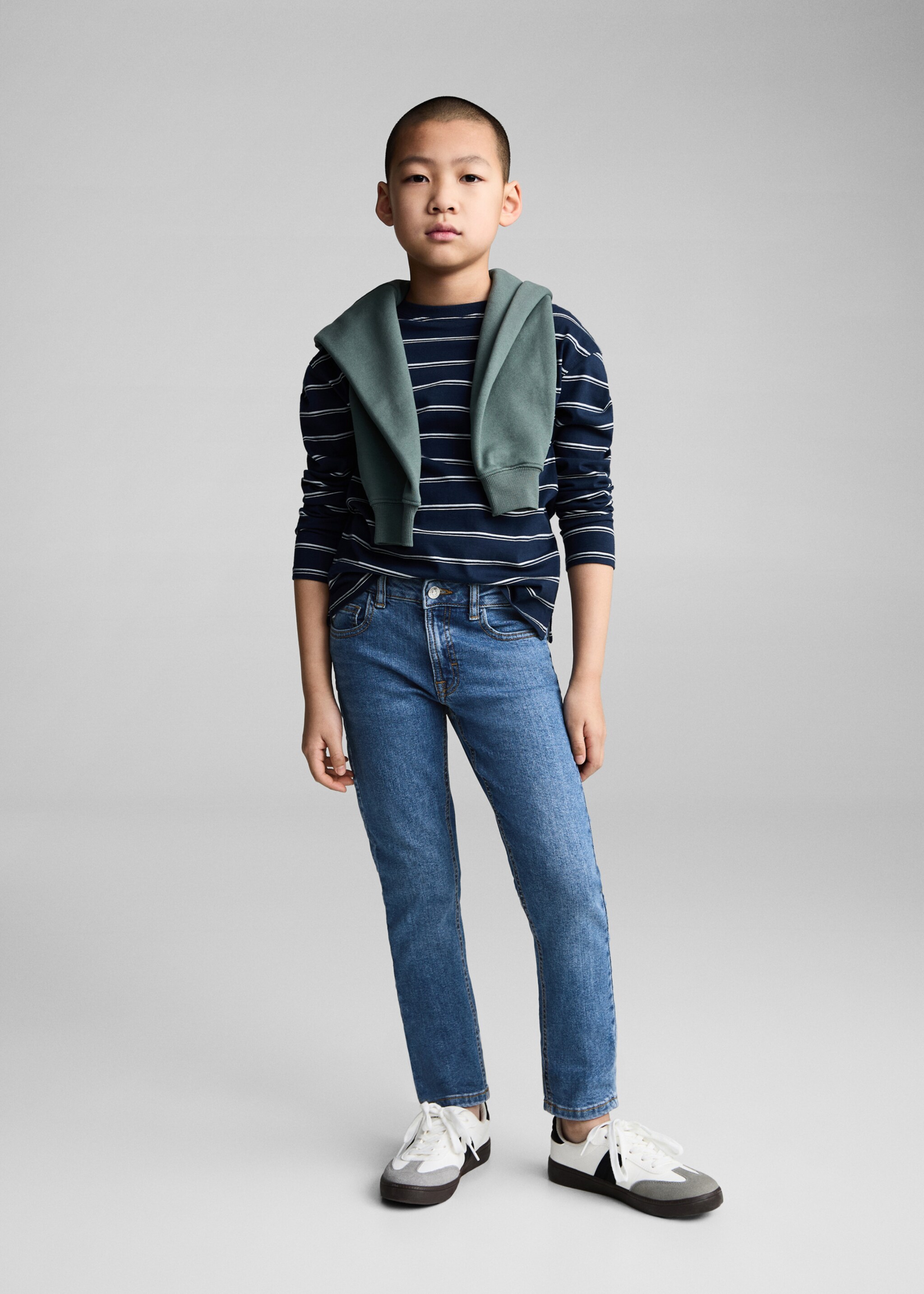 Slim-fit jeans - General plane, Medium Blue. Ref: 87010624-00.