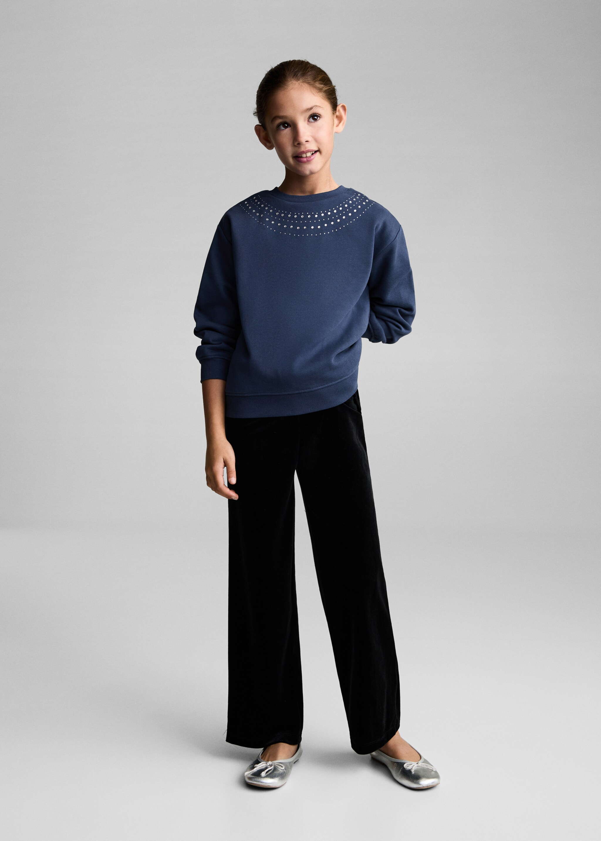 Bead detail sweatshirt - General plane, Dark Navy. Ref: 87010645-00.