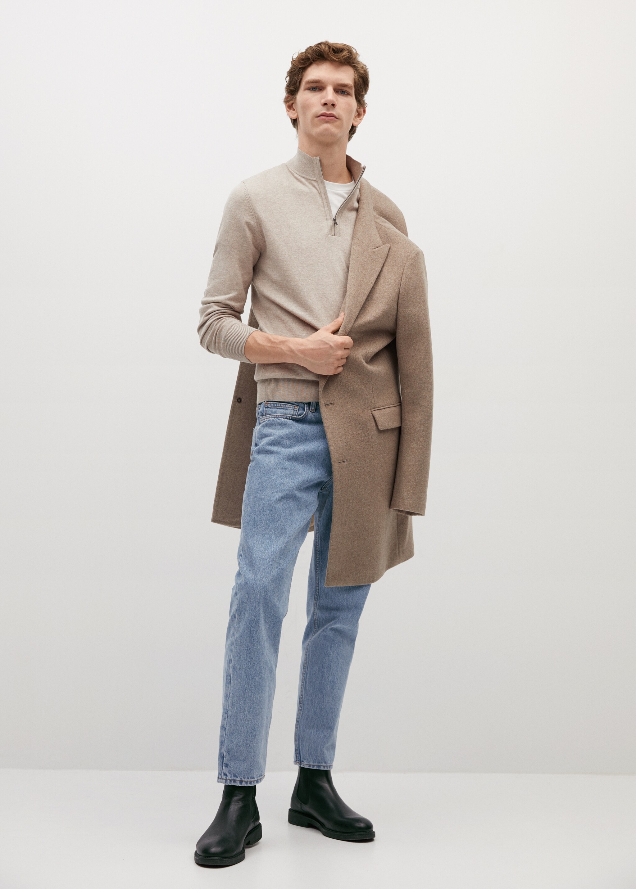 Jersey algodón cashmere cremallera - Plano general