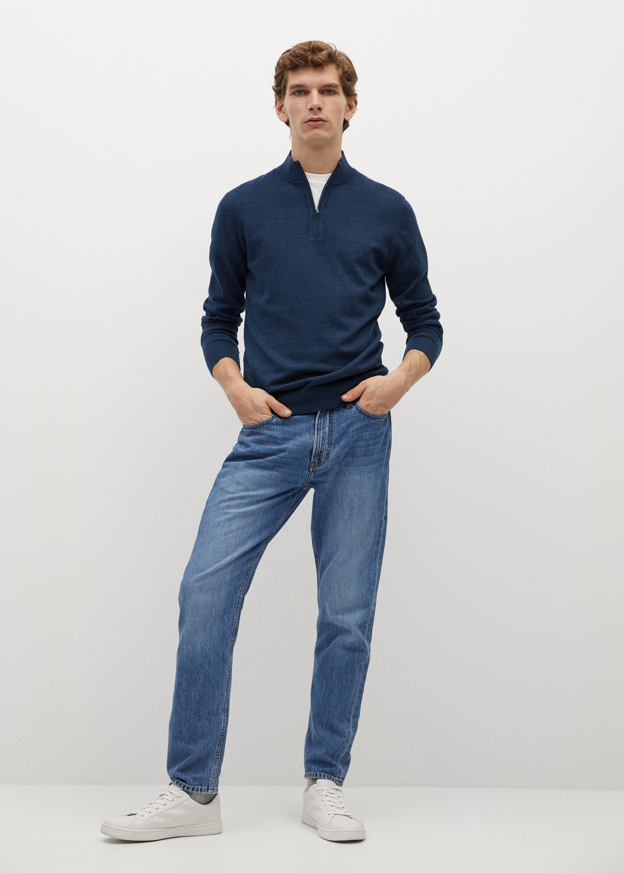 Jersey algodón cashmere cremallera - Plano general