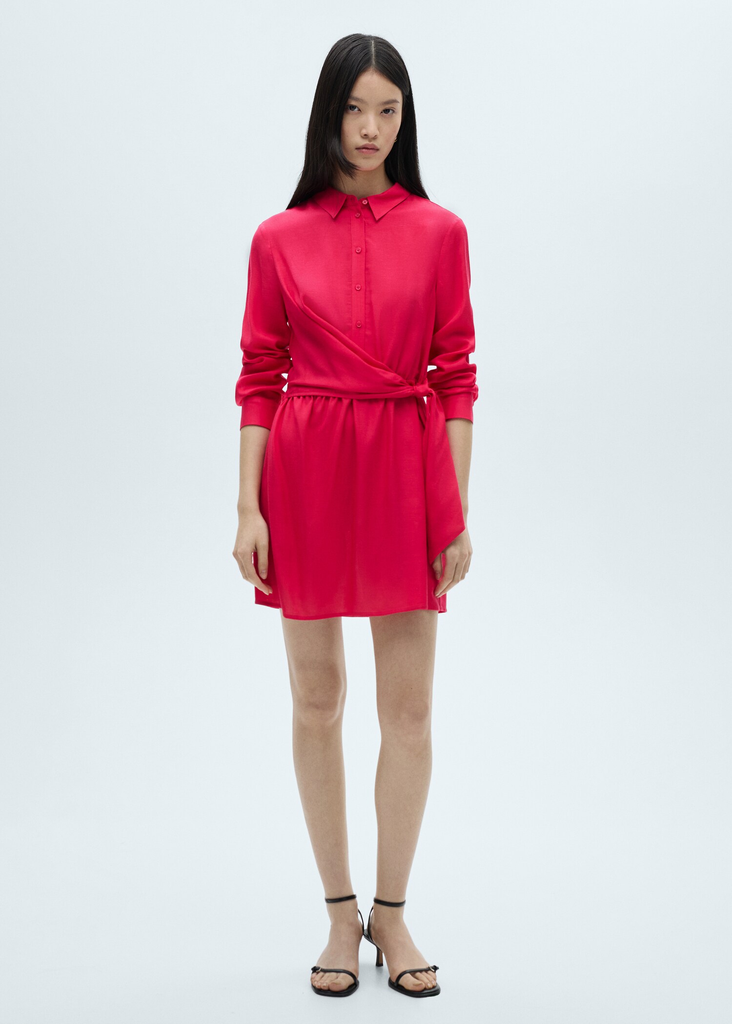 Knot detail shirt dress - General plane