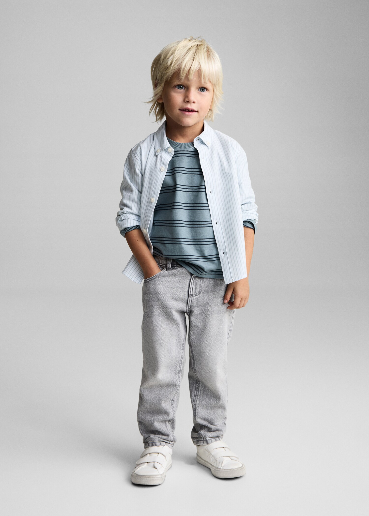 Πουκάμισο βαμβάκι ριγέ - Γενικό πλάνο