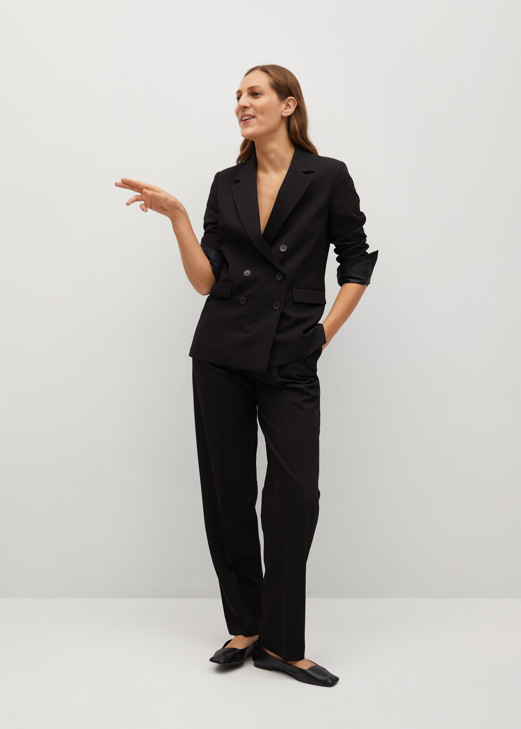 Pleated suit trousers - General plane