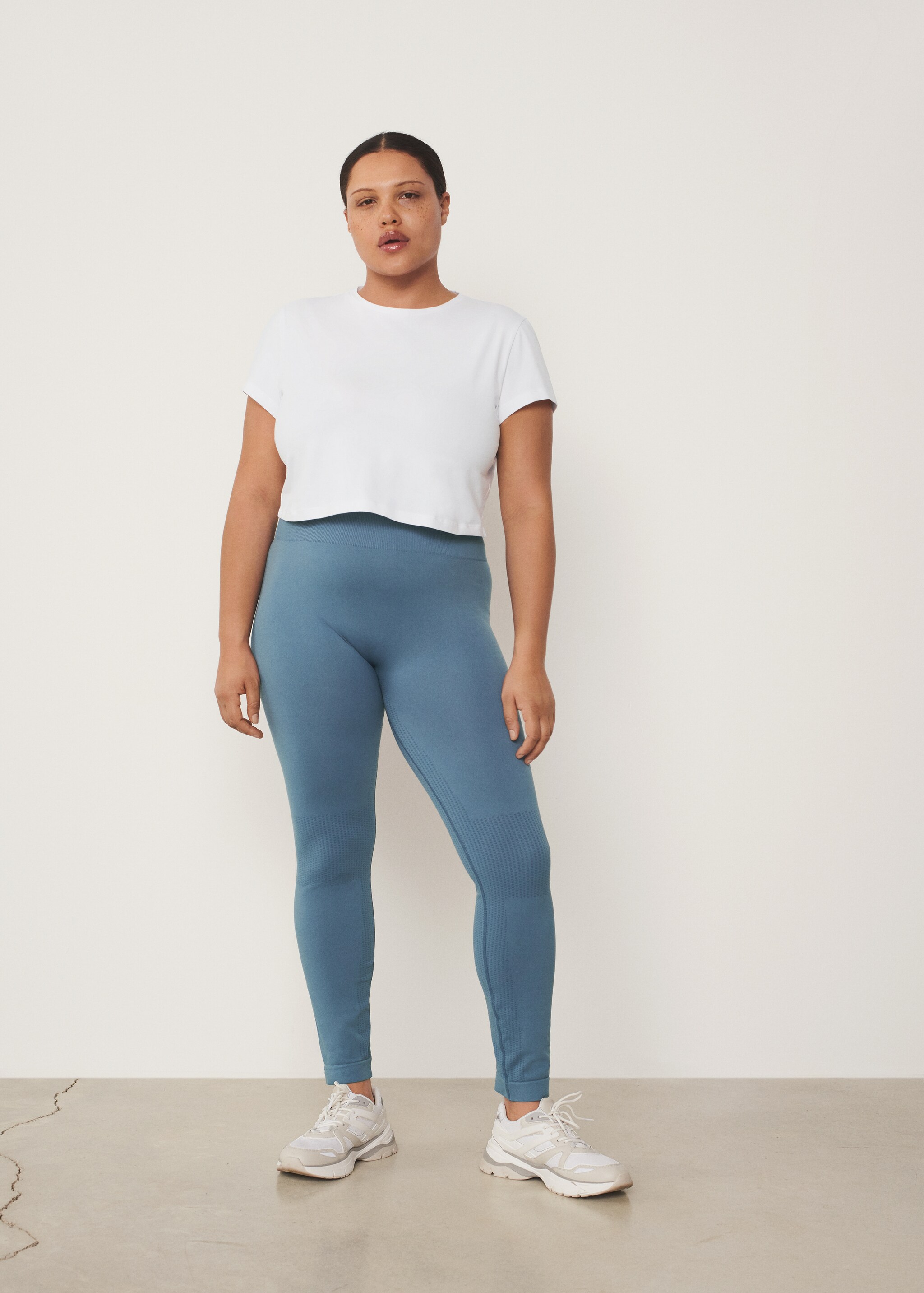 Camiseta crop algodón orgánico - Plano general