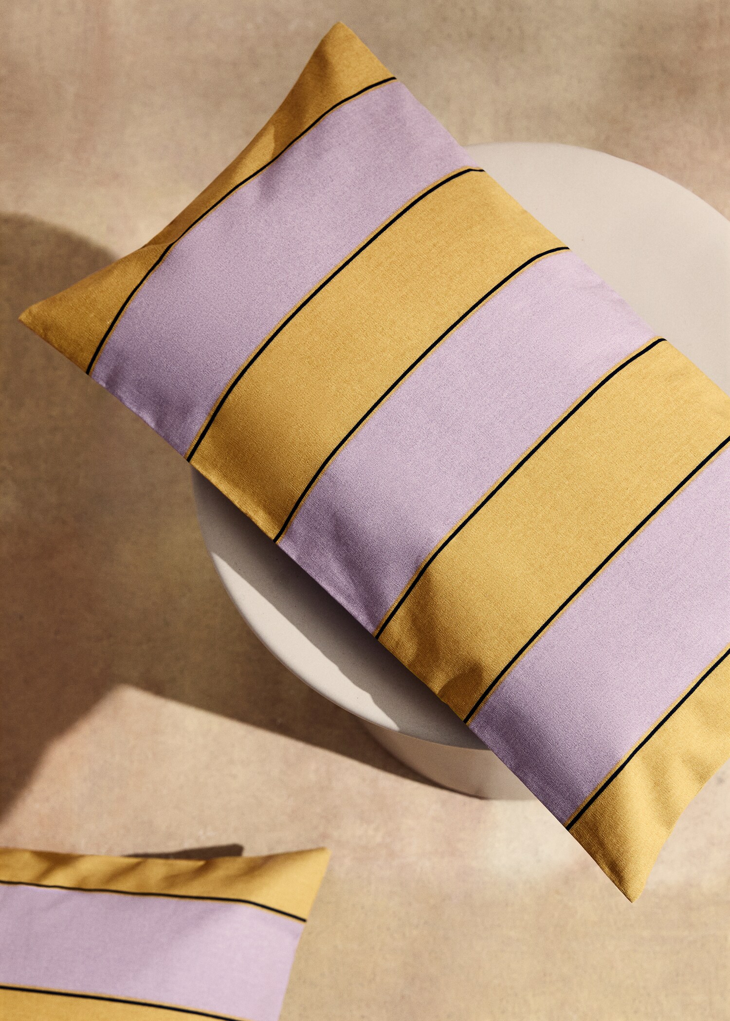 Waterproof striped cushion cover 30x50 cm - General plane