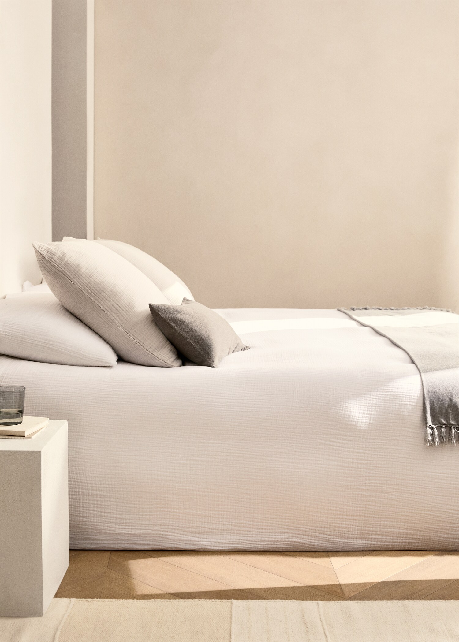 Funda nòrdica cotó gasa llit 150/160 cm - Pla general