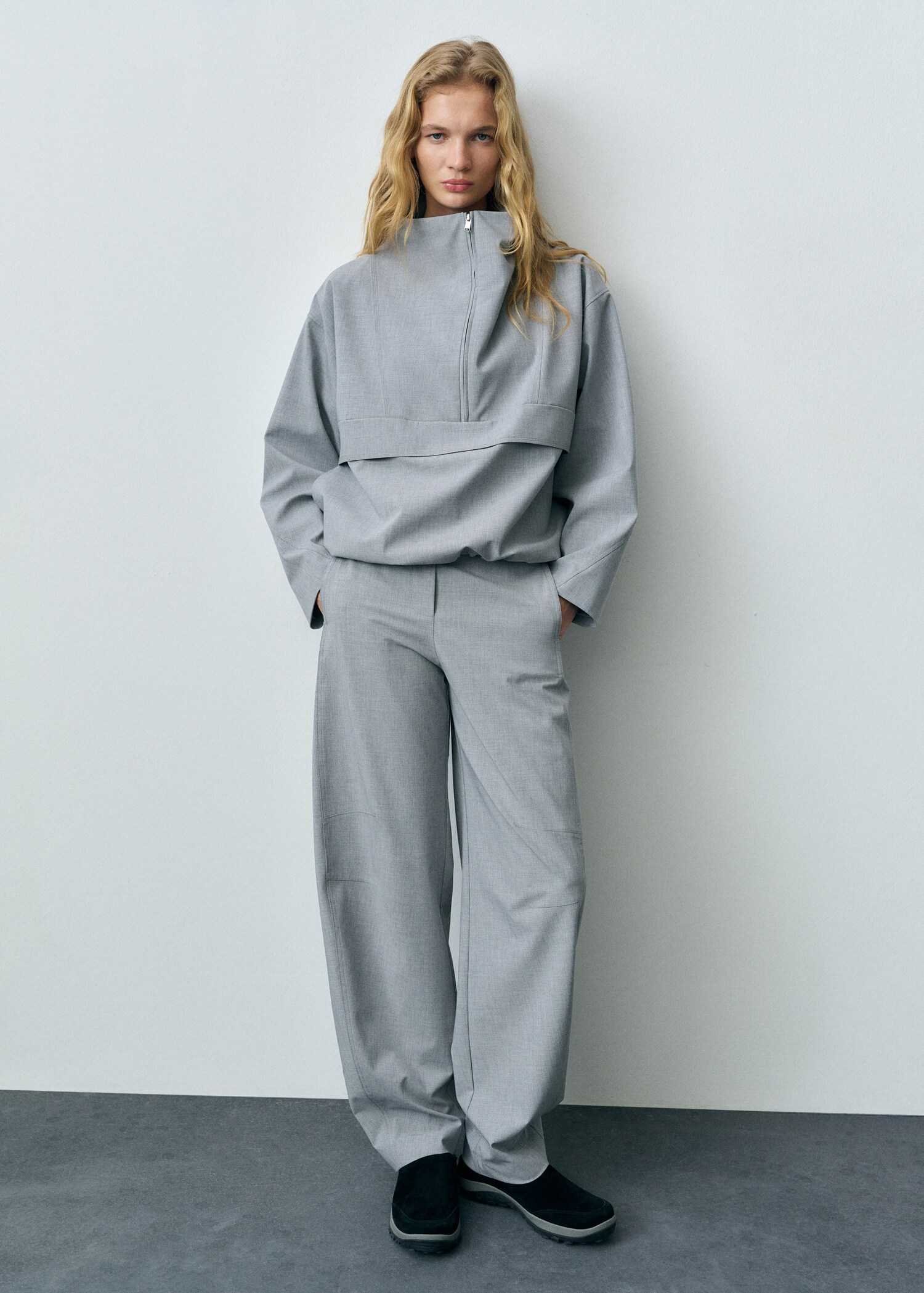 Leather clogs with track sole - General plane