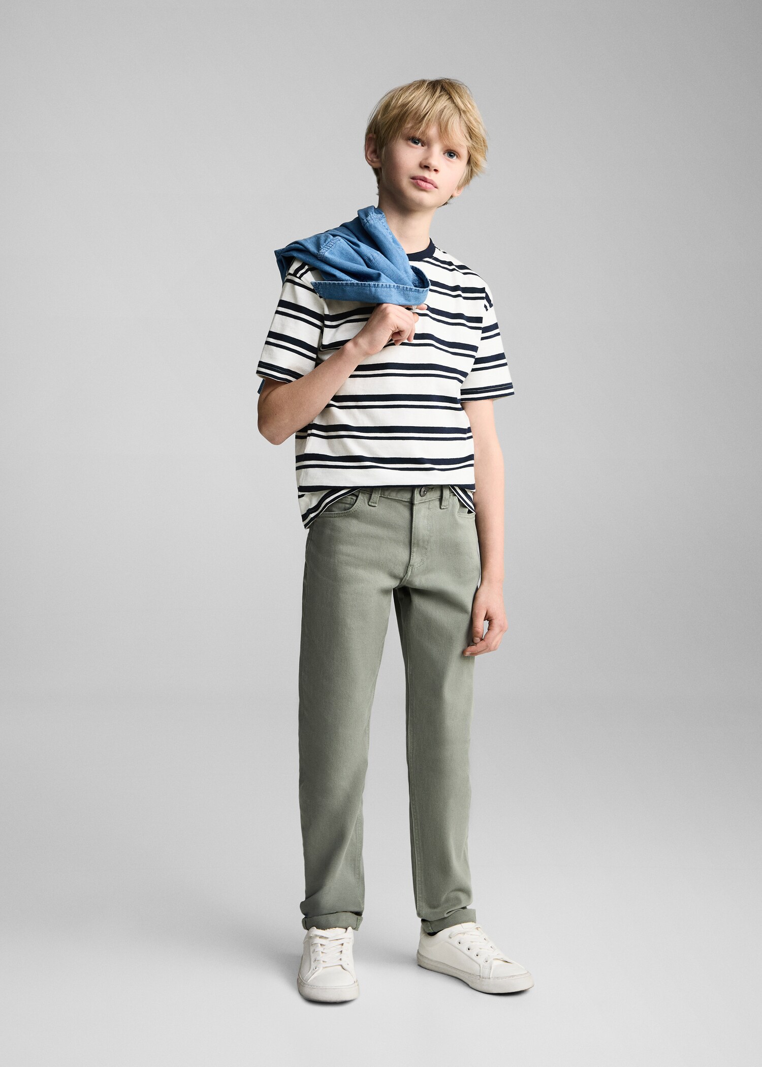 Striped cotton T-shirt - General plane