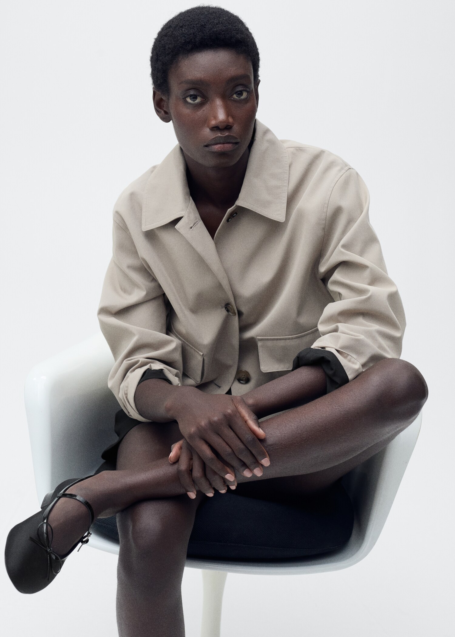 Ballerinas with strip and bow detail - General plane