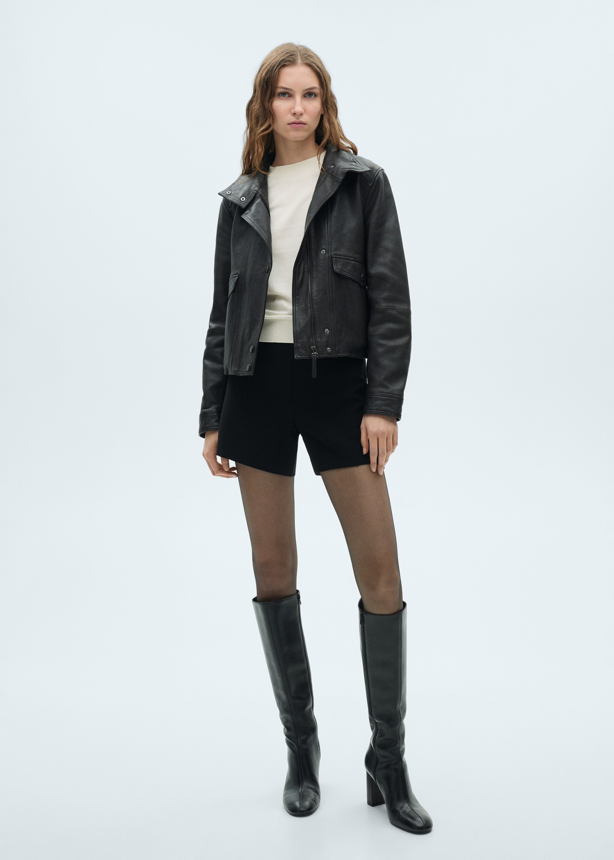 Silk-blend knitted sweater - General plane, Ecru. Ref: 87014081-00.