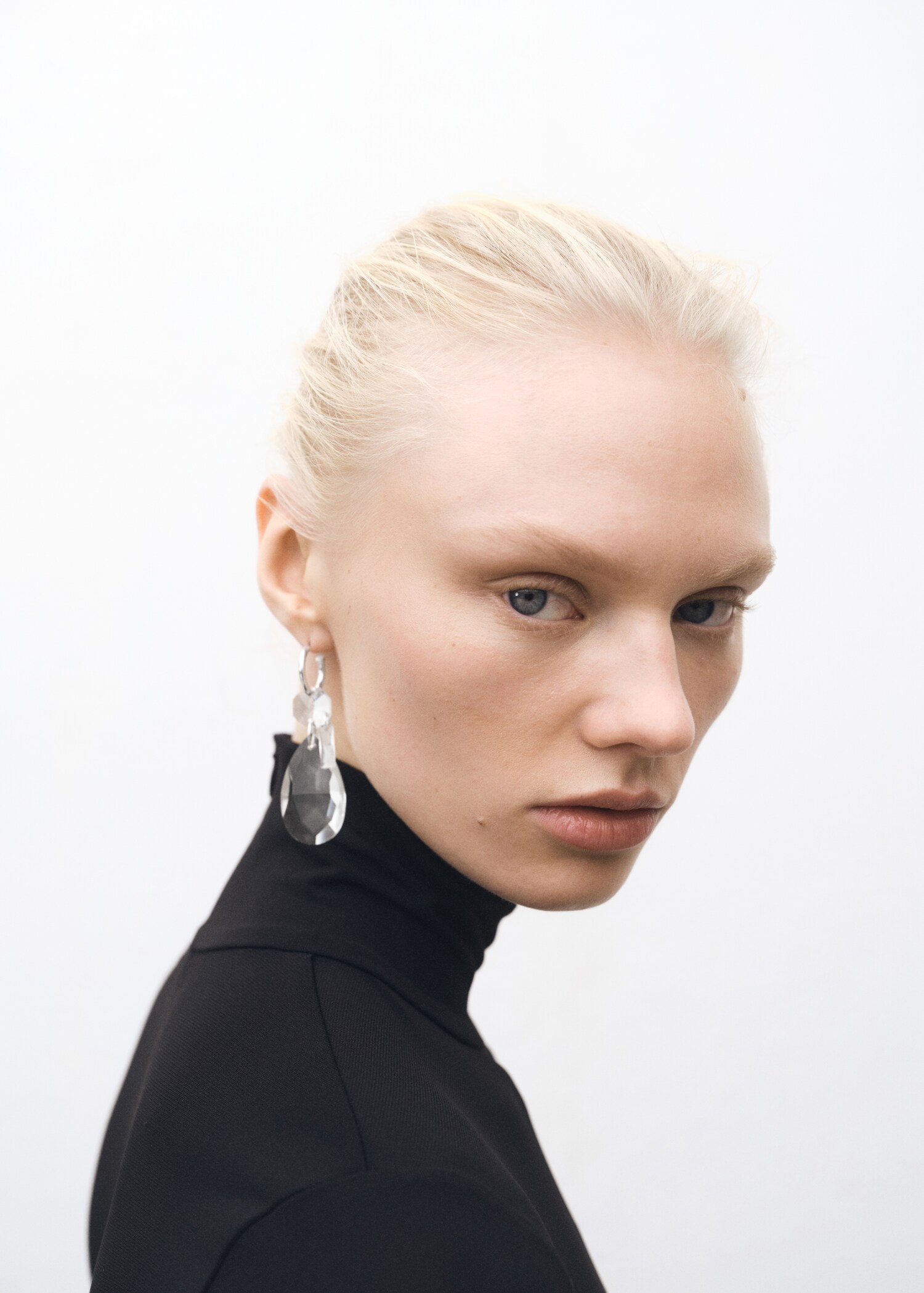 Pendant crystals earrings - General plane