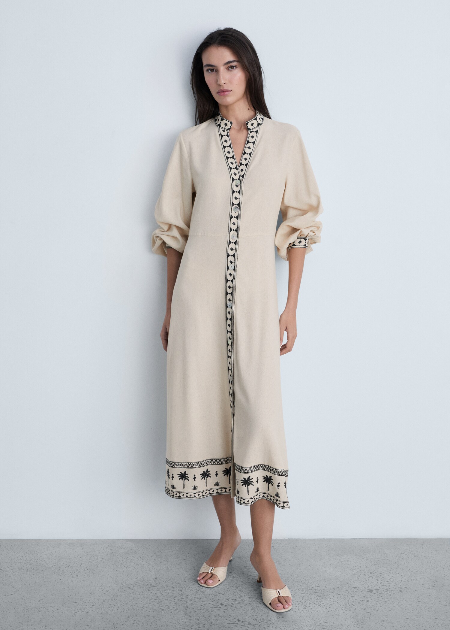 Openwork cotton dress - General plane