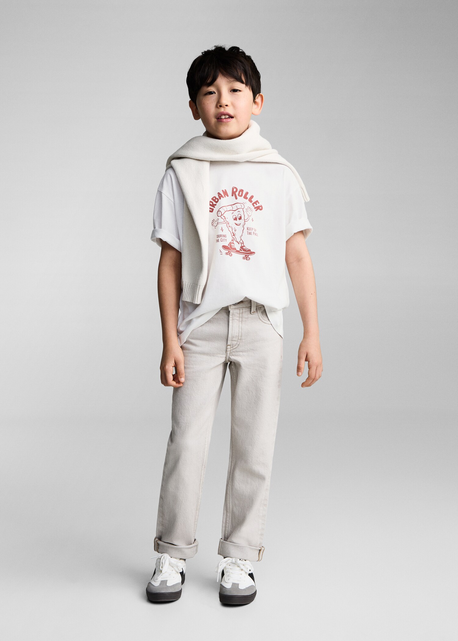 Printed cotton-blend t-shirt - General plane