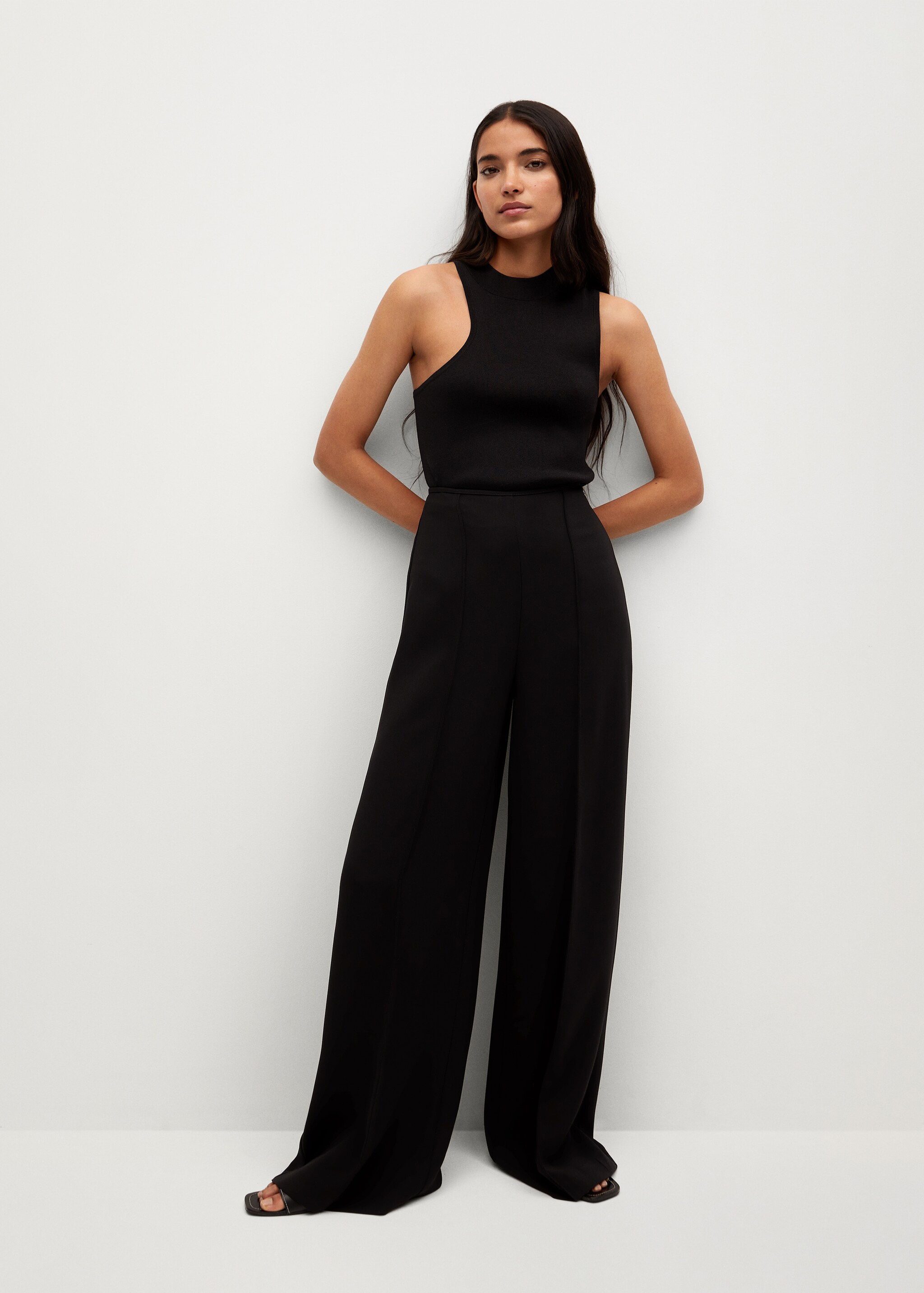 Flowy palazzo trousers - General plane