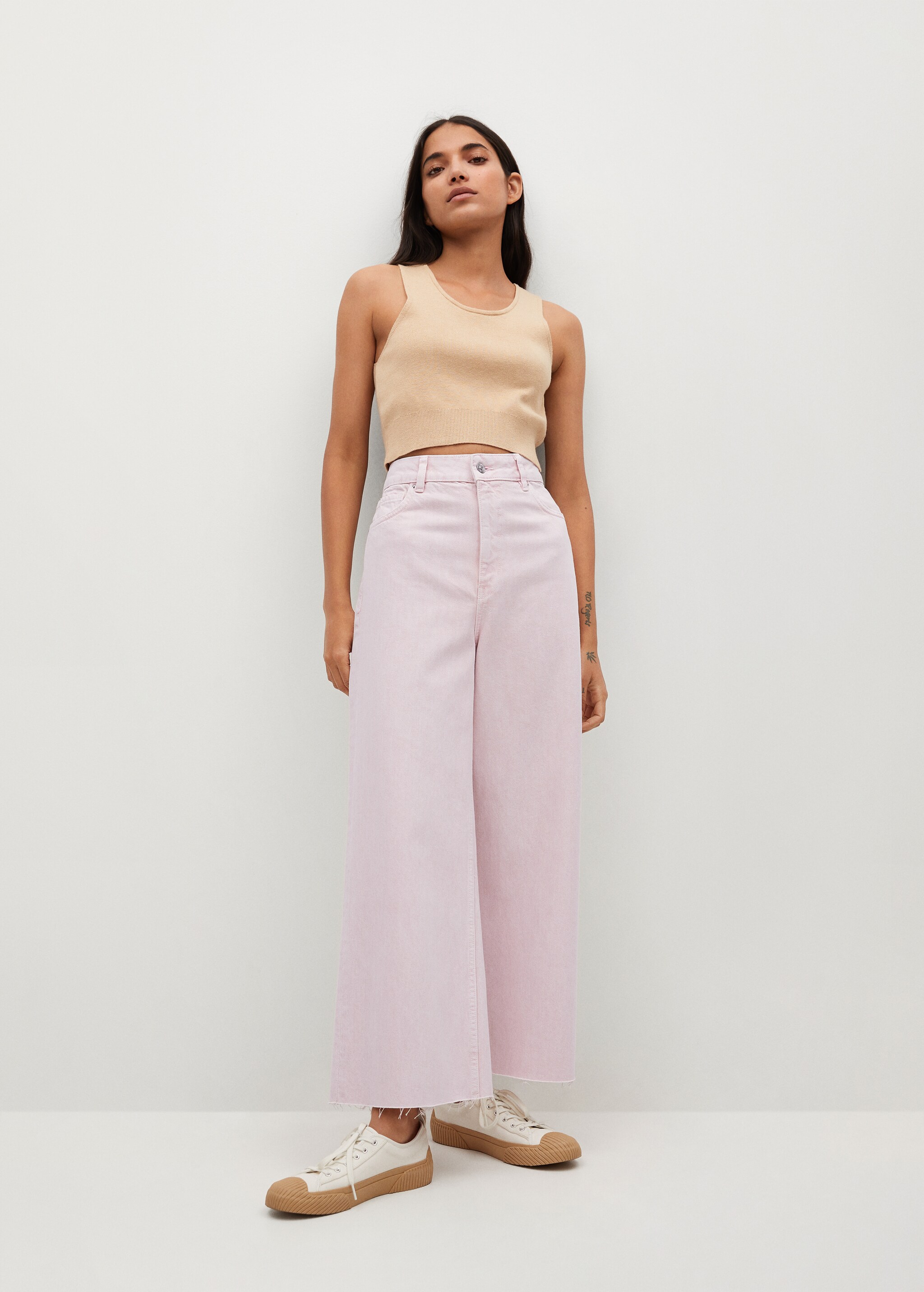 Jeans culotte high waist - General plane
