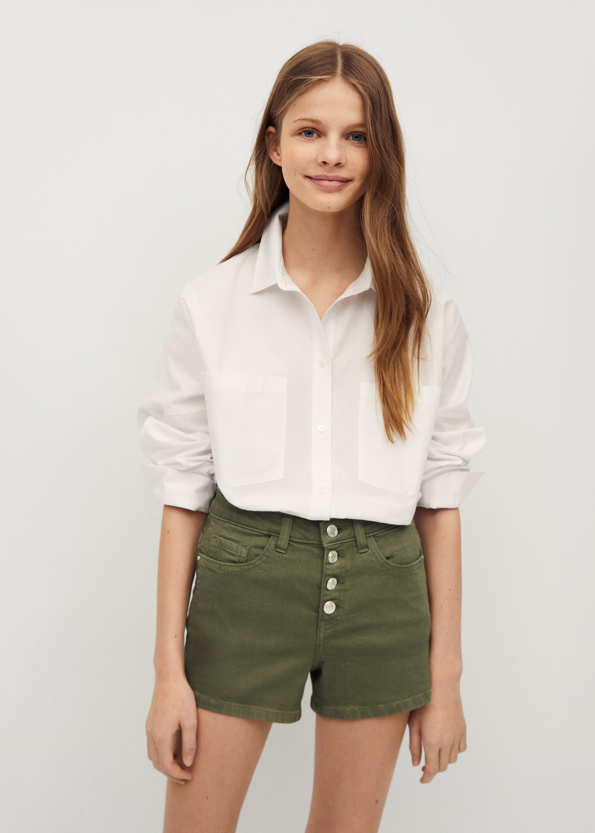 Short denim botones - Plano general