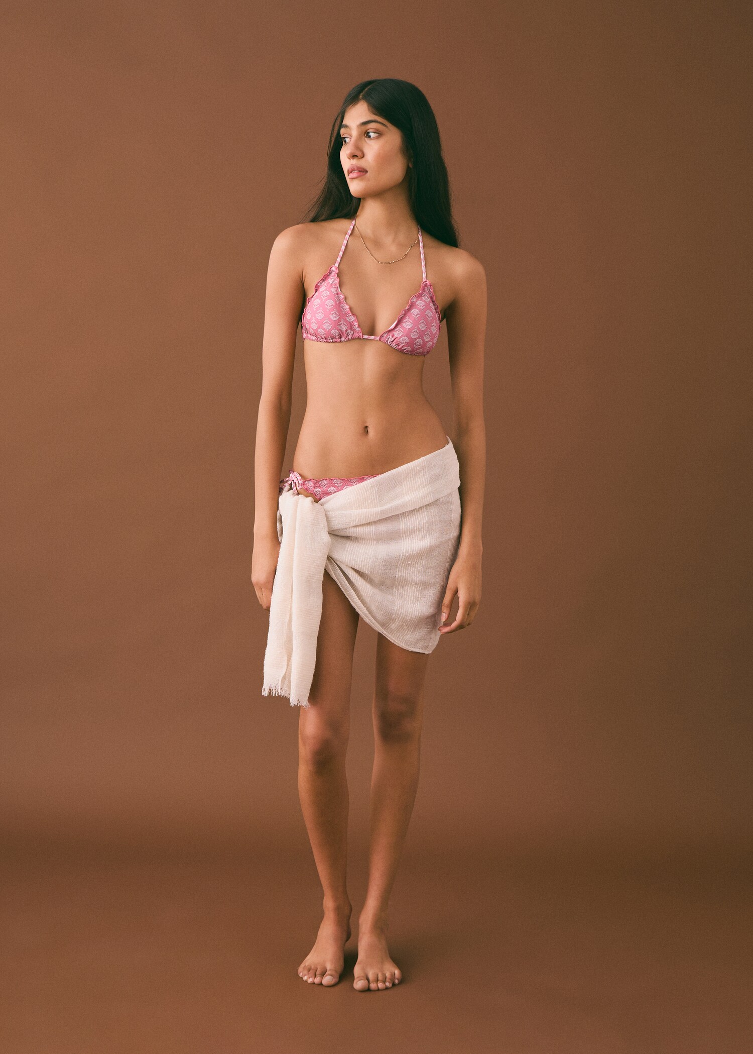 Bikini med ribbstickat mönster - Allmän bild