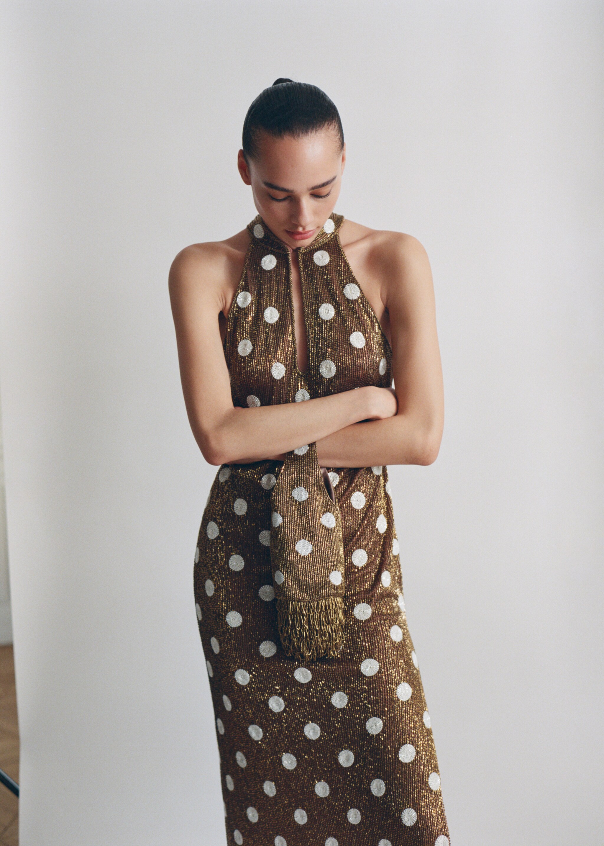 Bossa mà brodada pedreria - Pla general, Coure. Ref: 87015753-00.