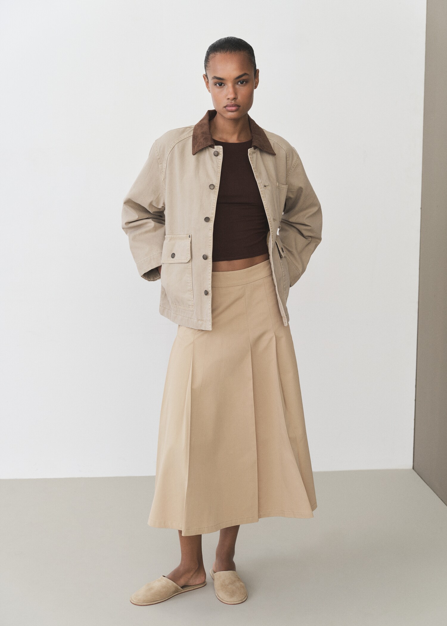 Jersey entallado punto fino - Plano general