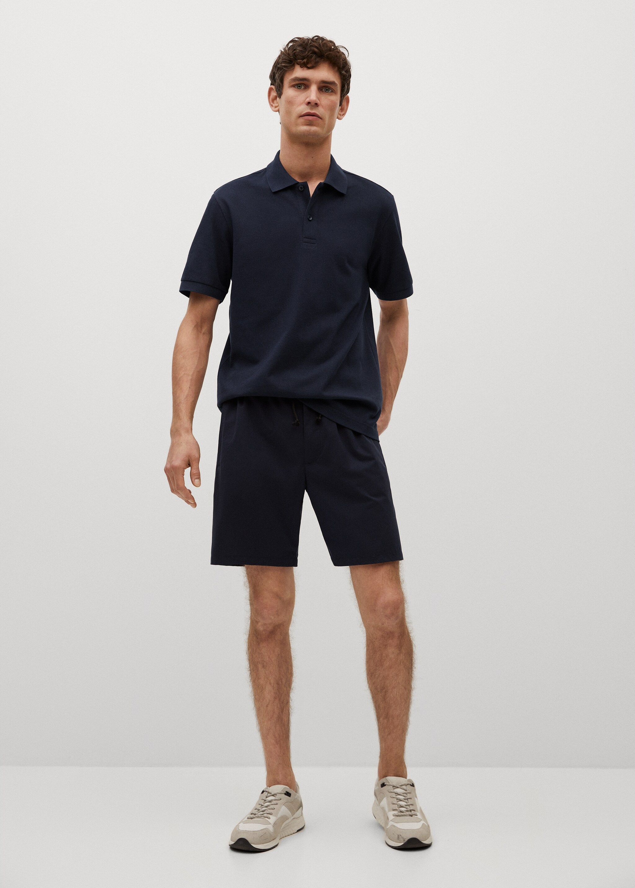 Polo algodón piqué termorregulador - Plano general
