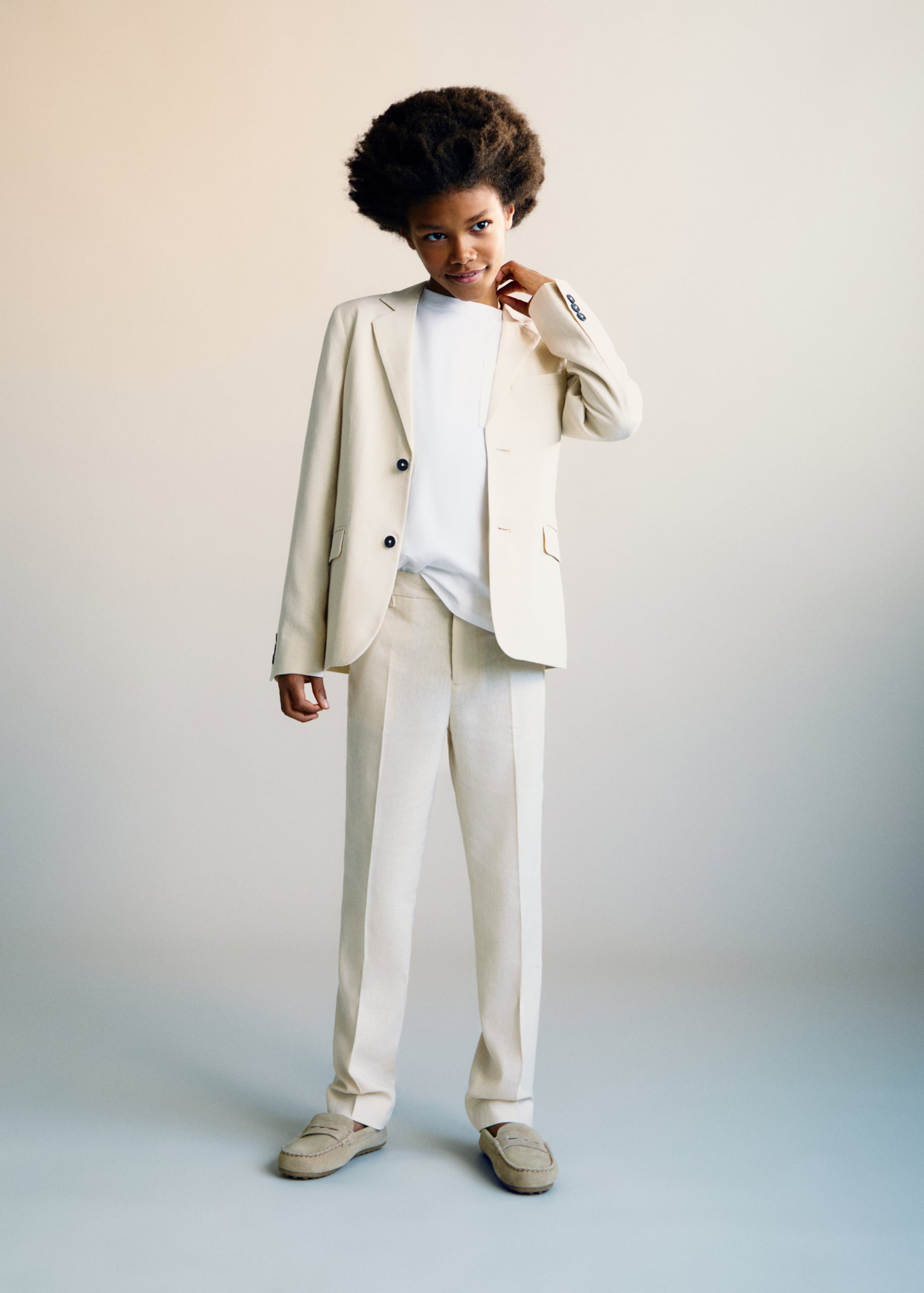 Linen suit jacket - General plane, Sand. Ref: 87015928-00.