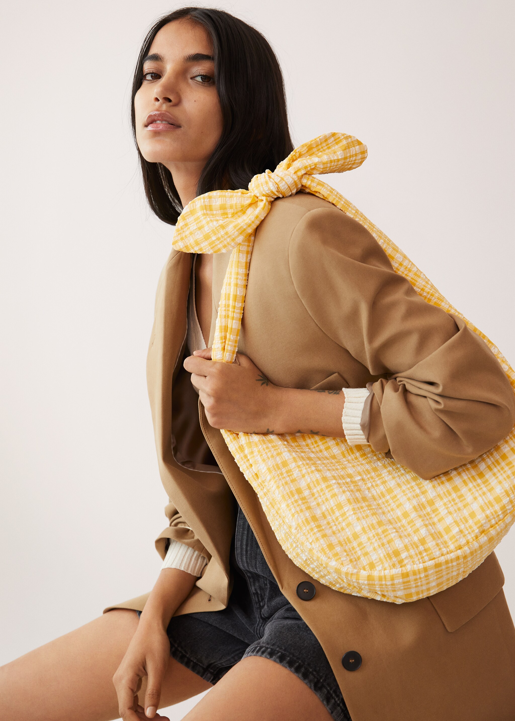 Bolso saco vichy - Plano general