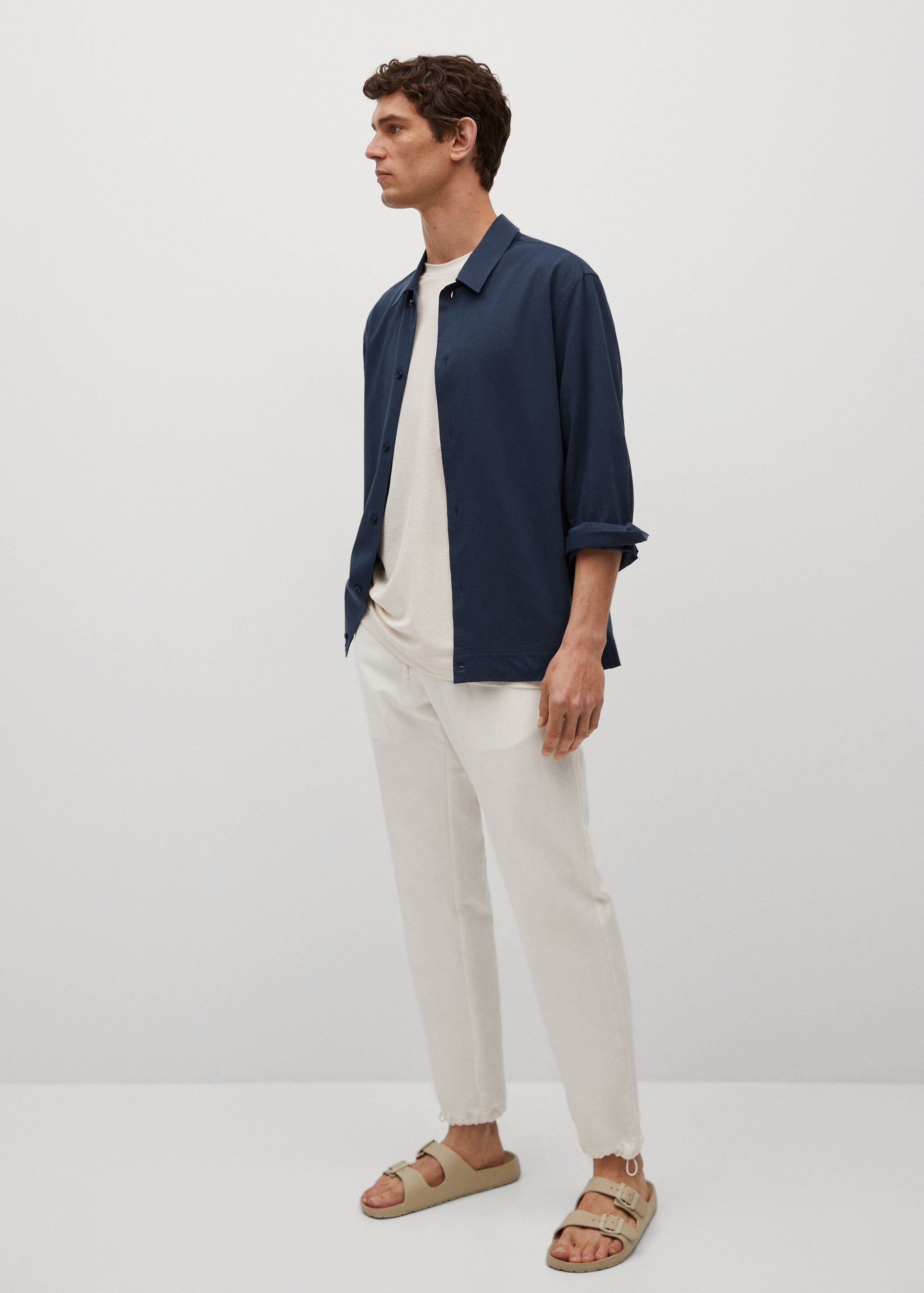 Camisa regular fit algodón lyocell - Plano general