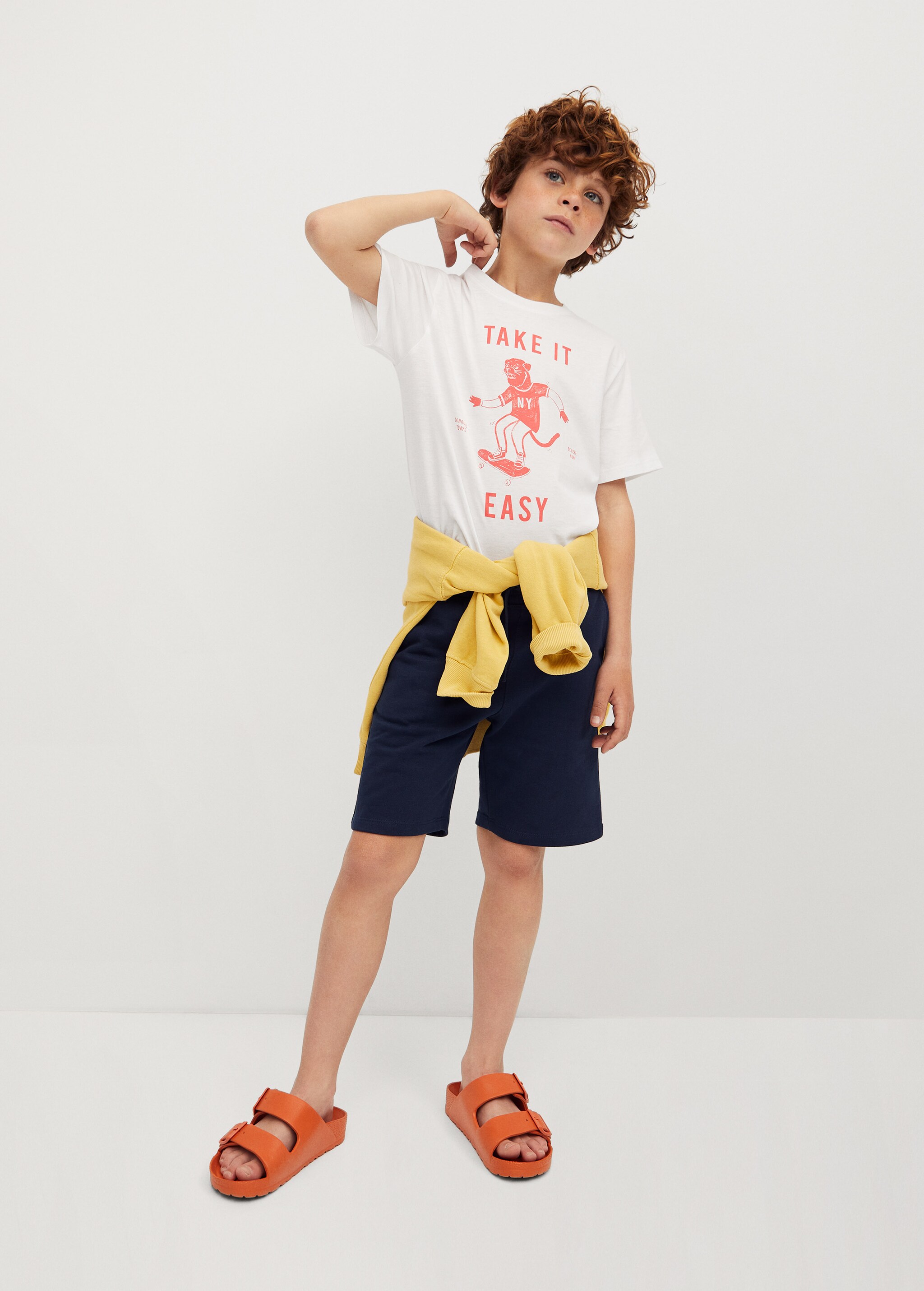 Bedrucktes Baumwoll-T-Shirt - Allgemeine Ansicht