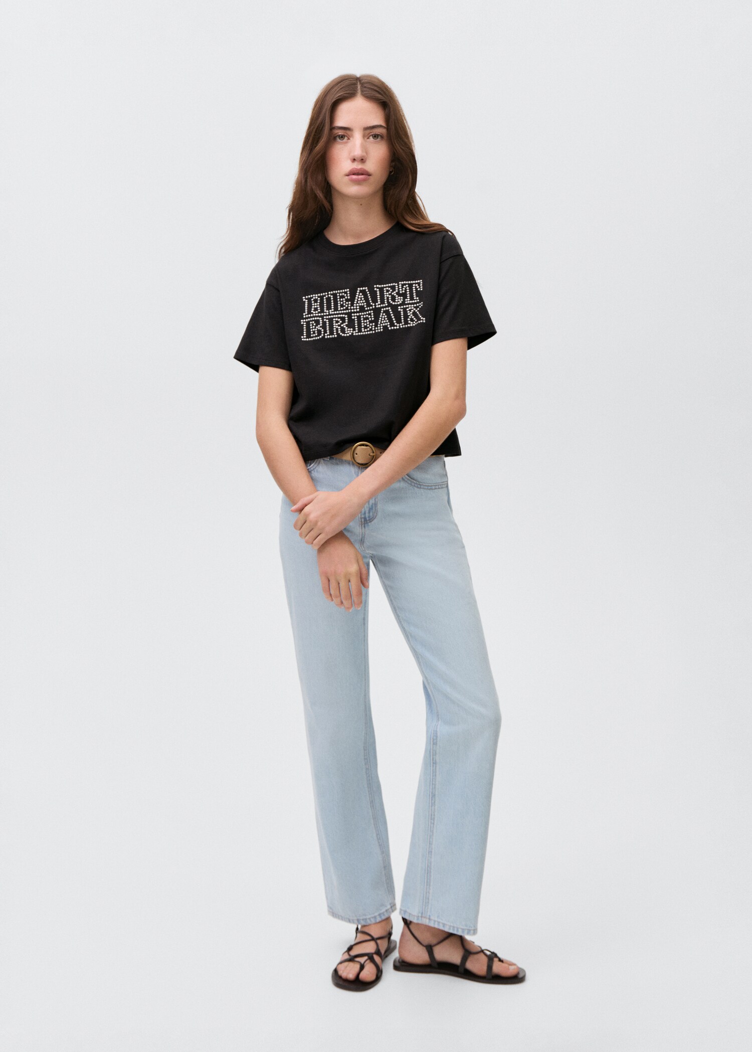 Samarreta missatge tatxons - Pla general