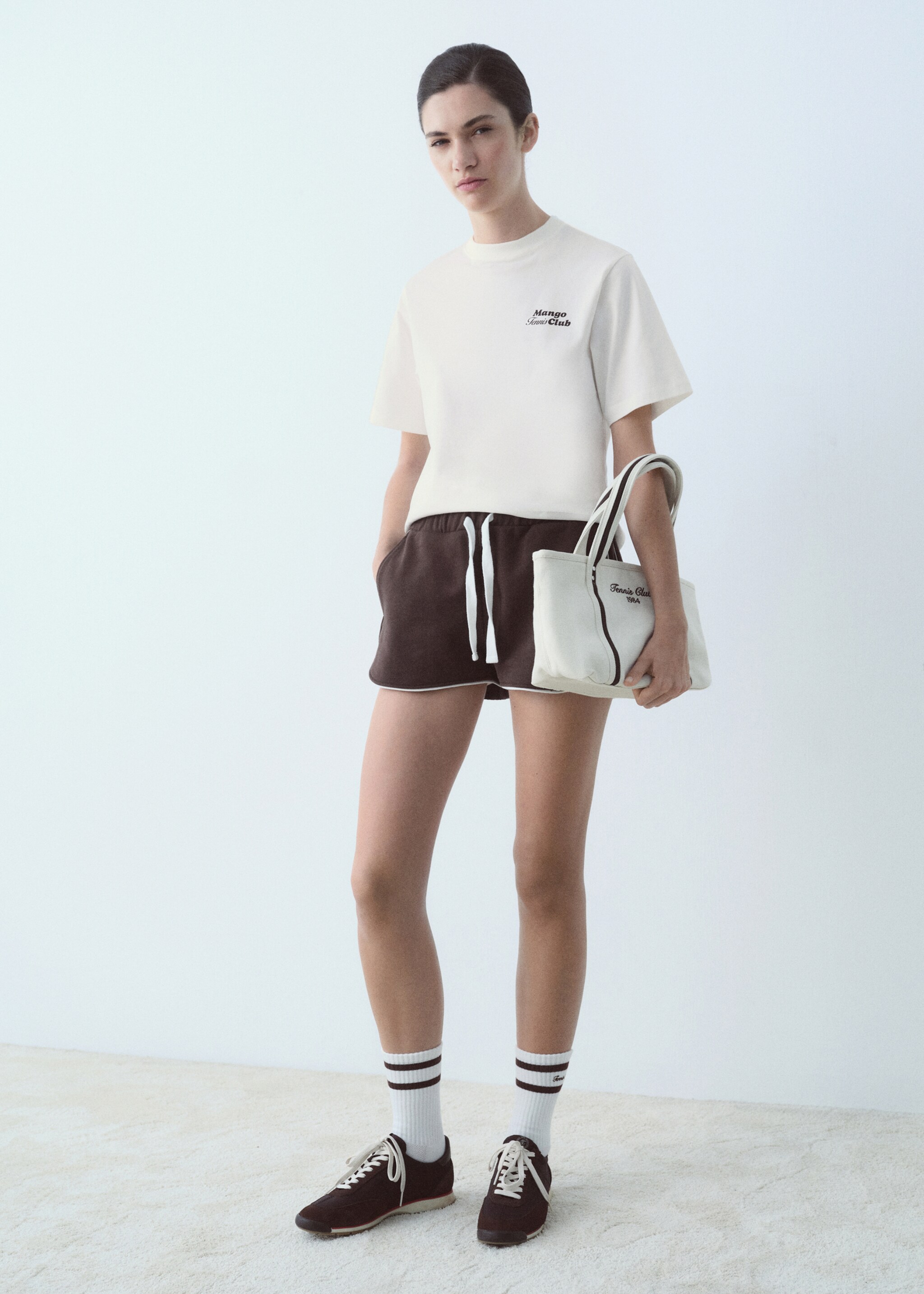 Cotton t-shirt with printed message - General plane, White. Ref: 87017910-00.