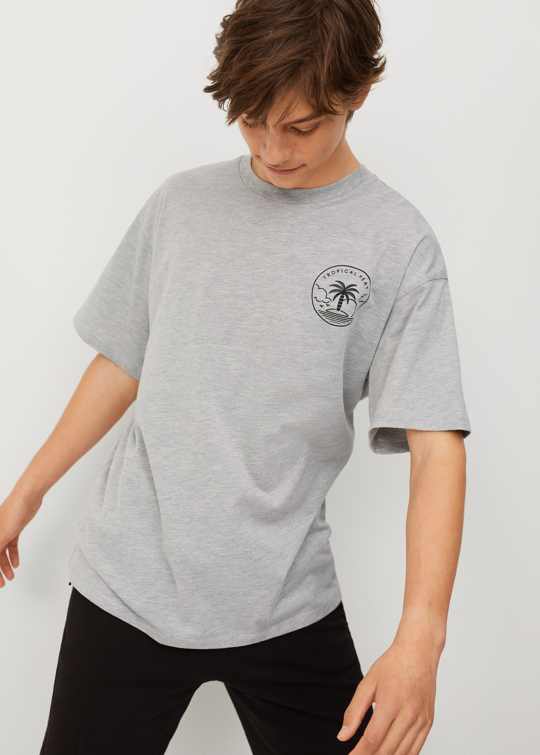 Tričko oversize s potiskem - Celkový náhled