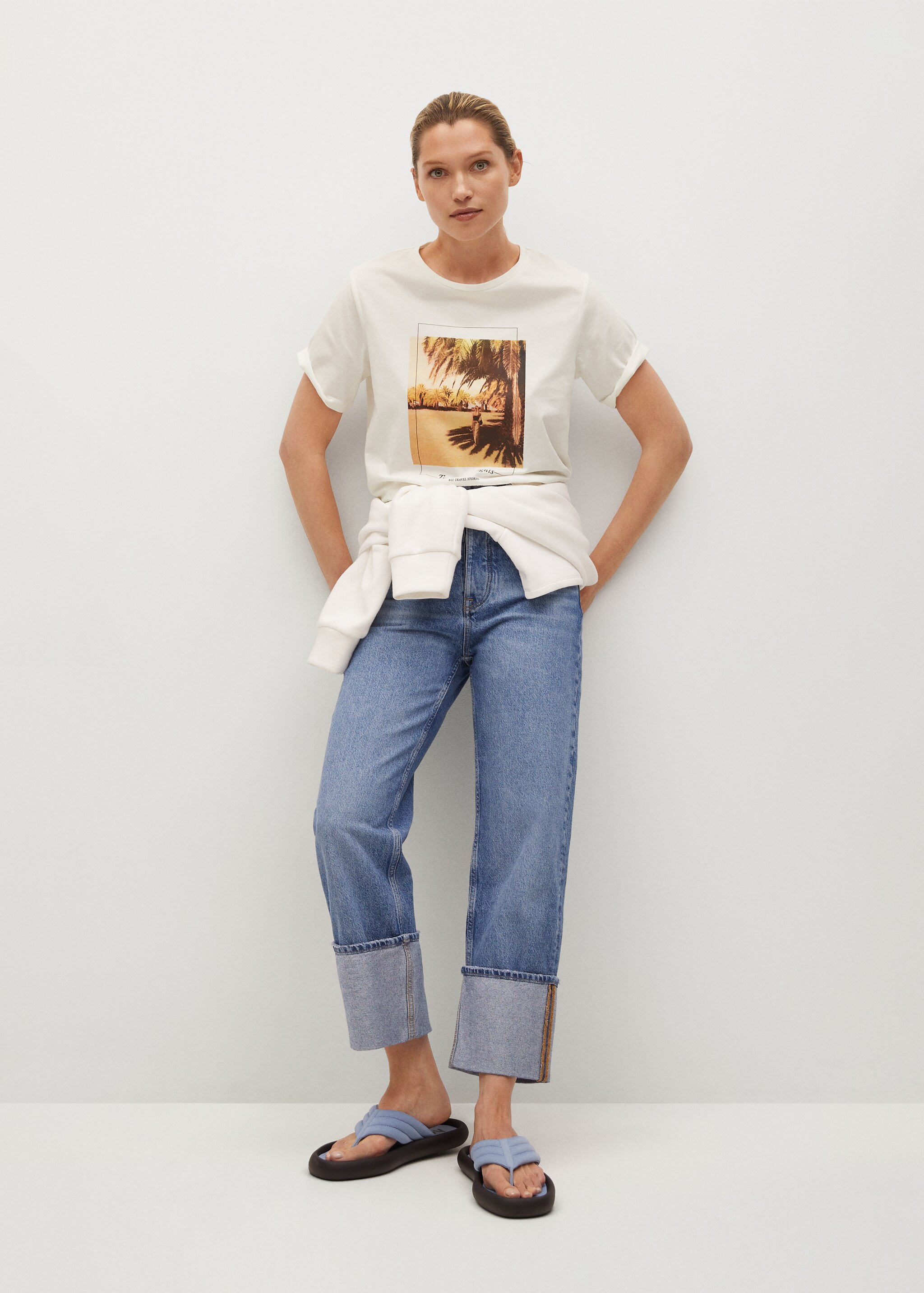 Camiseta algodón estampada - Plano general