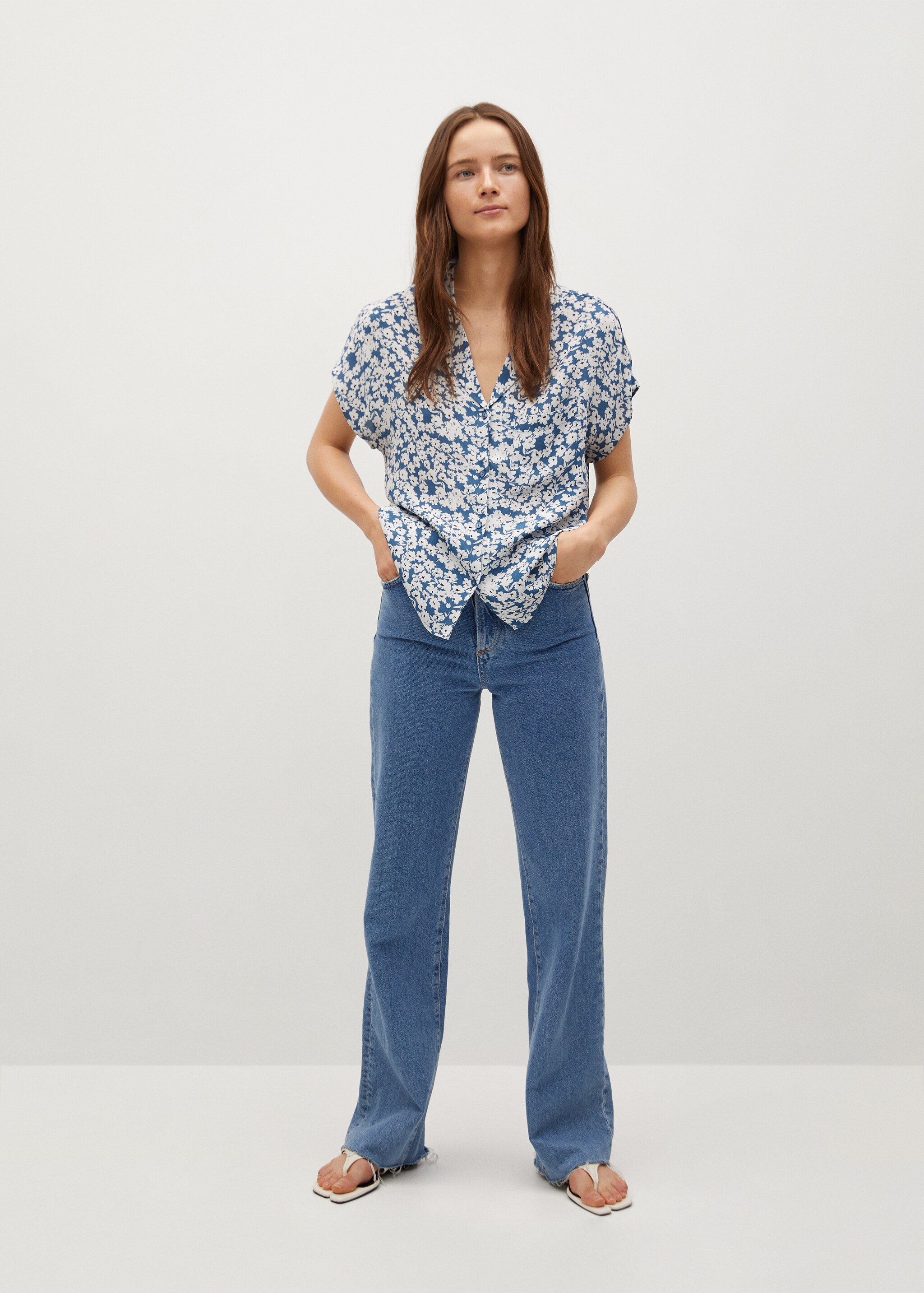 Camisa fluida estampada - Plano general
