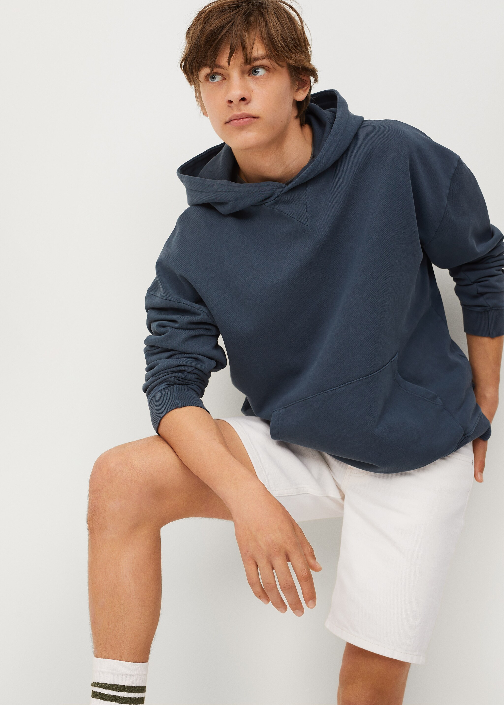 Bermudas denim algodón - Plano general