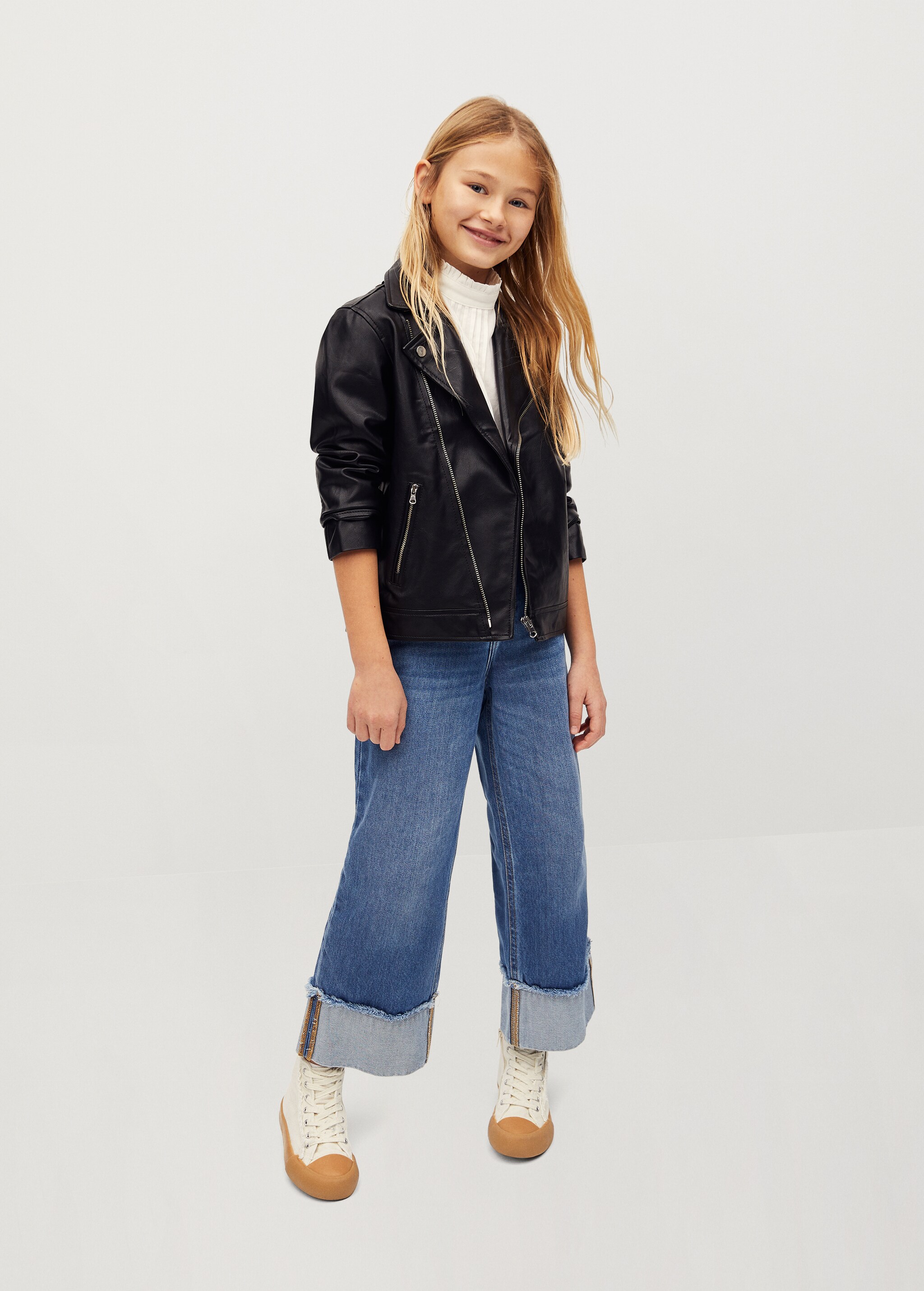 Faux-leather jacket - General plane