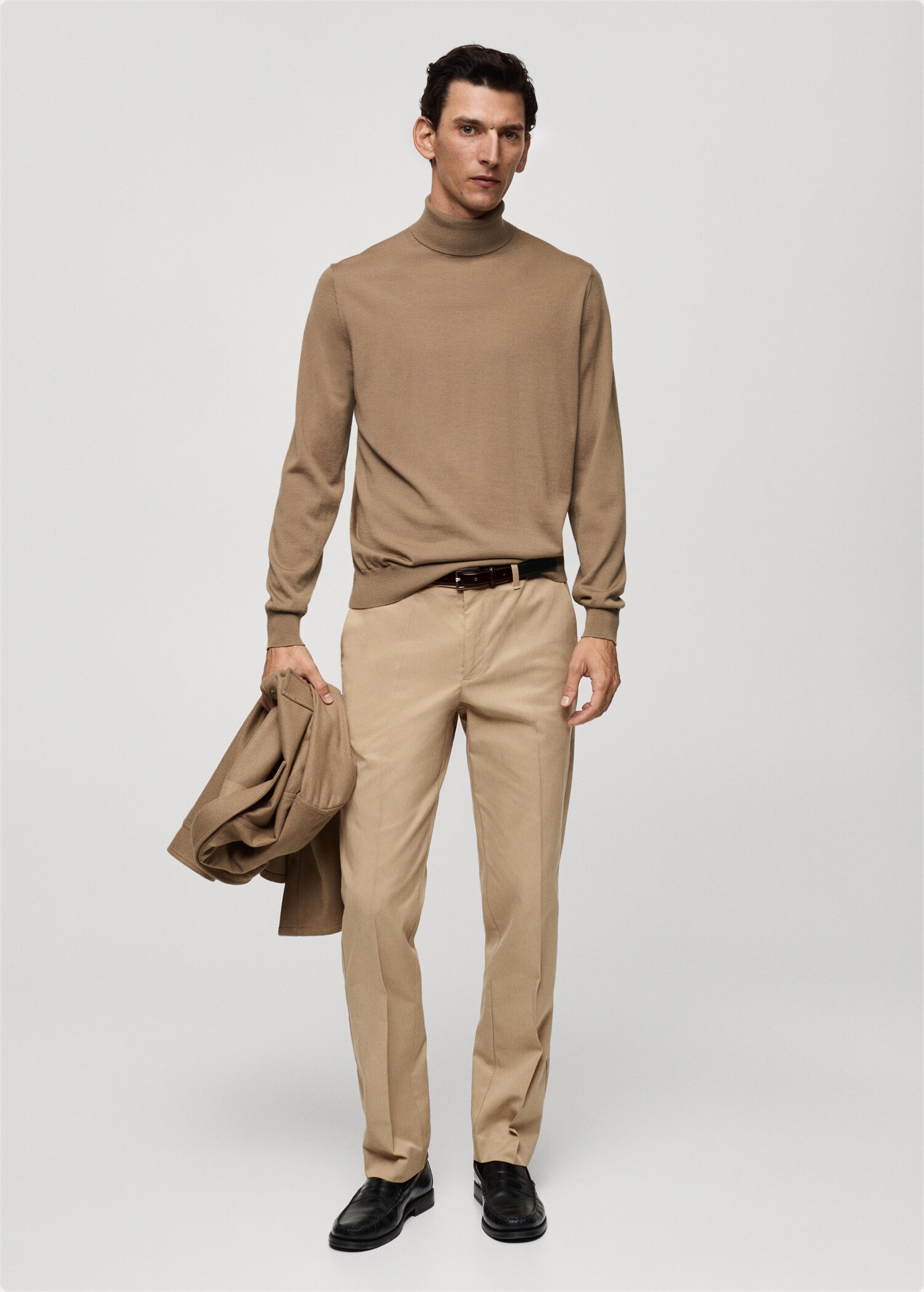 Regular-fit cotton trousers - General plane