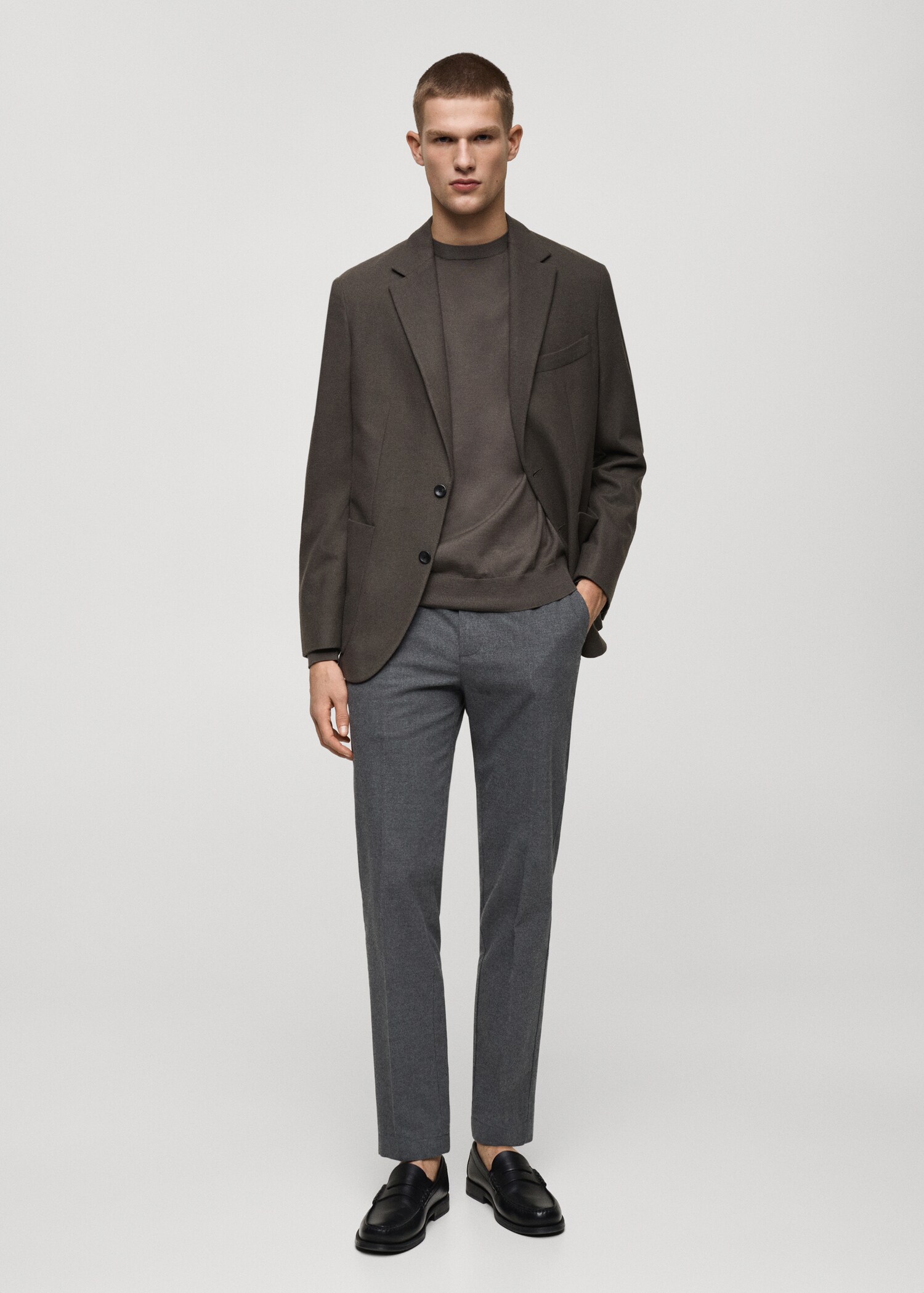 Regular-Fit-Flanellhose - Allgemeine Ansicht