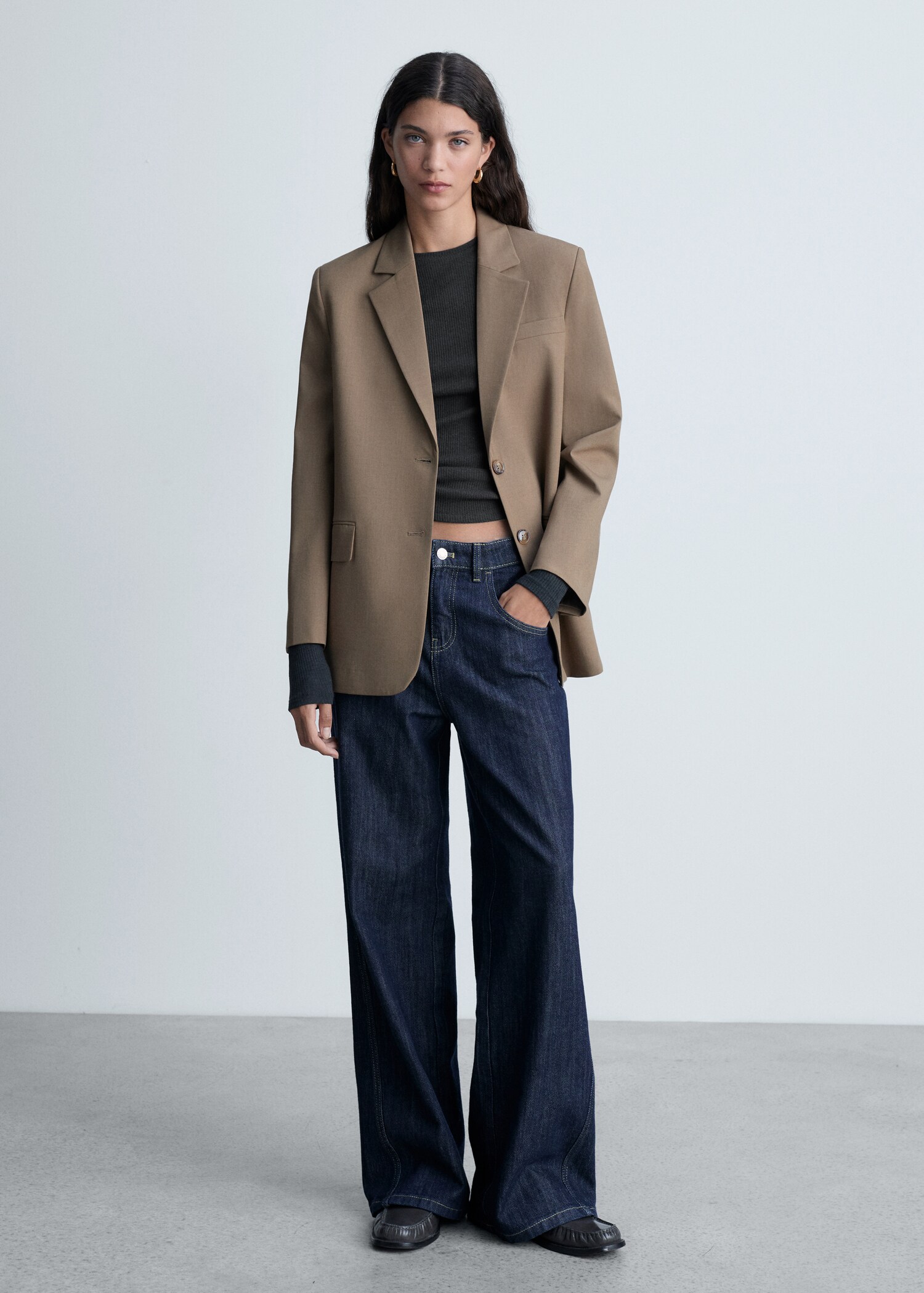 Ribbed long-sleeved t-shirt - General plane