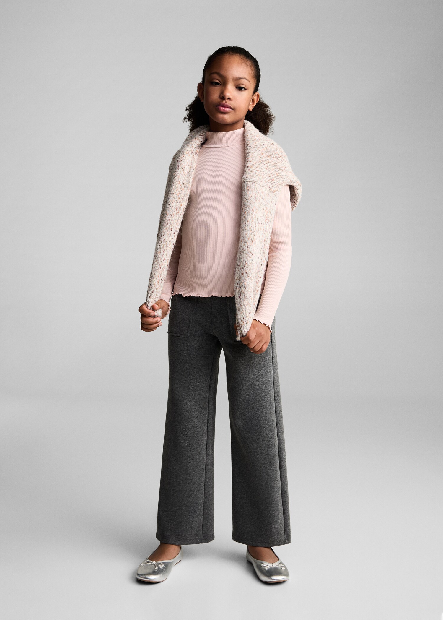 Ribbed high neck t-shirt - General plane