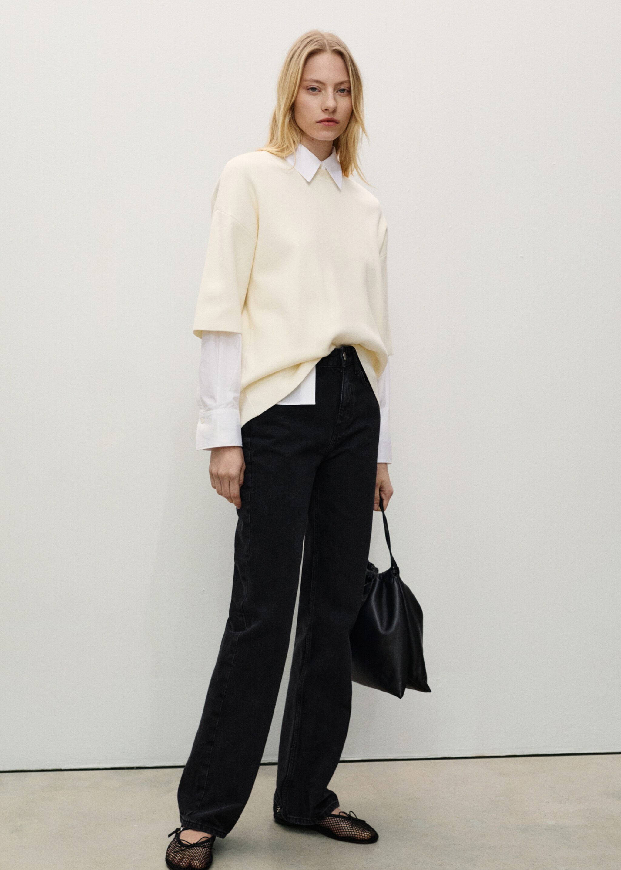 Jean Matilda droit taille normale - Plan général, Black denim. Ref: 87020450-00.