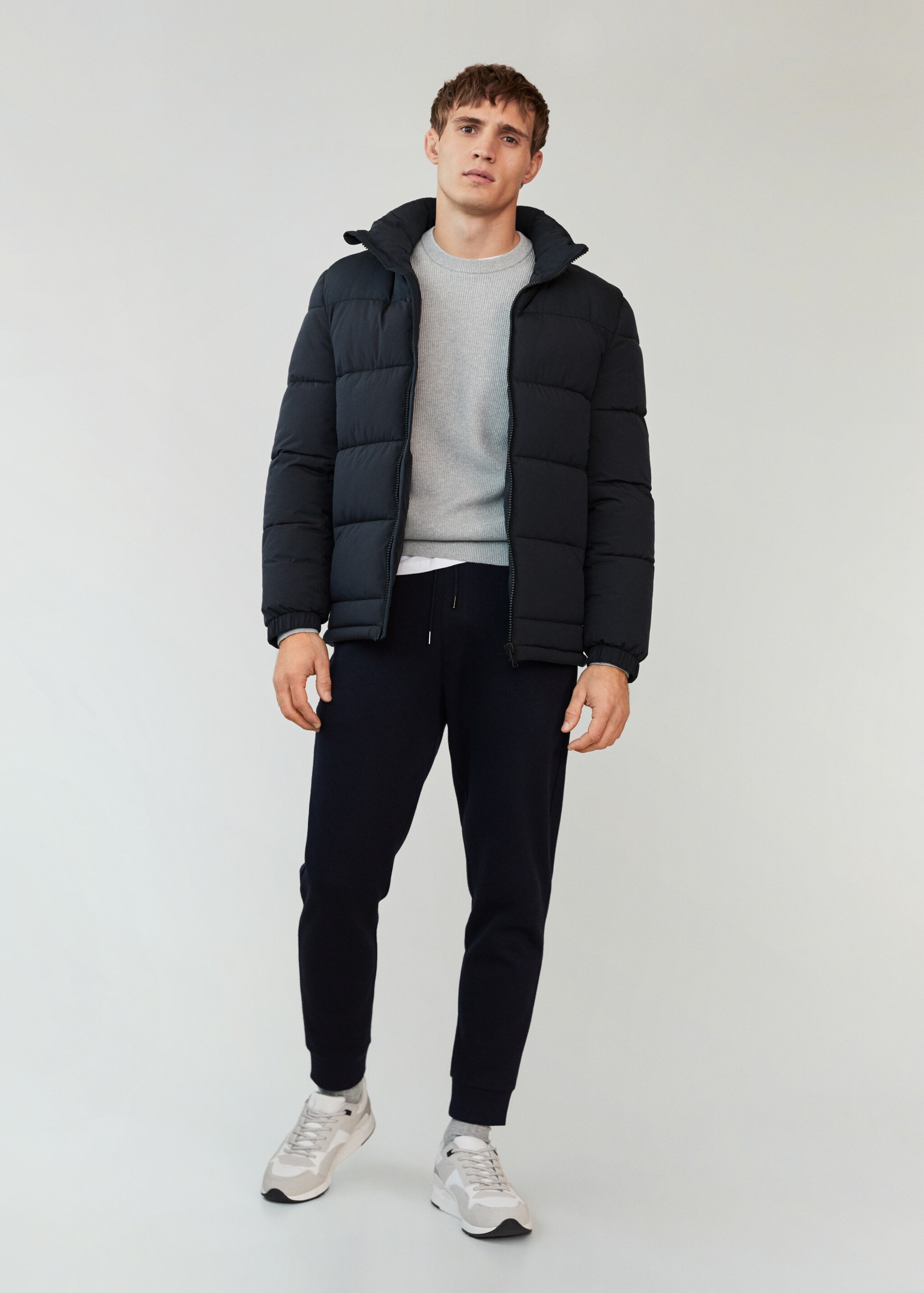 Anorak impermeable acolchado - Plano general