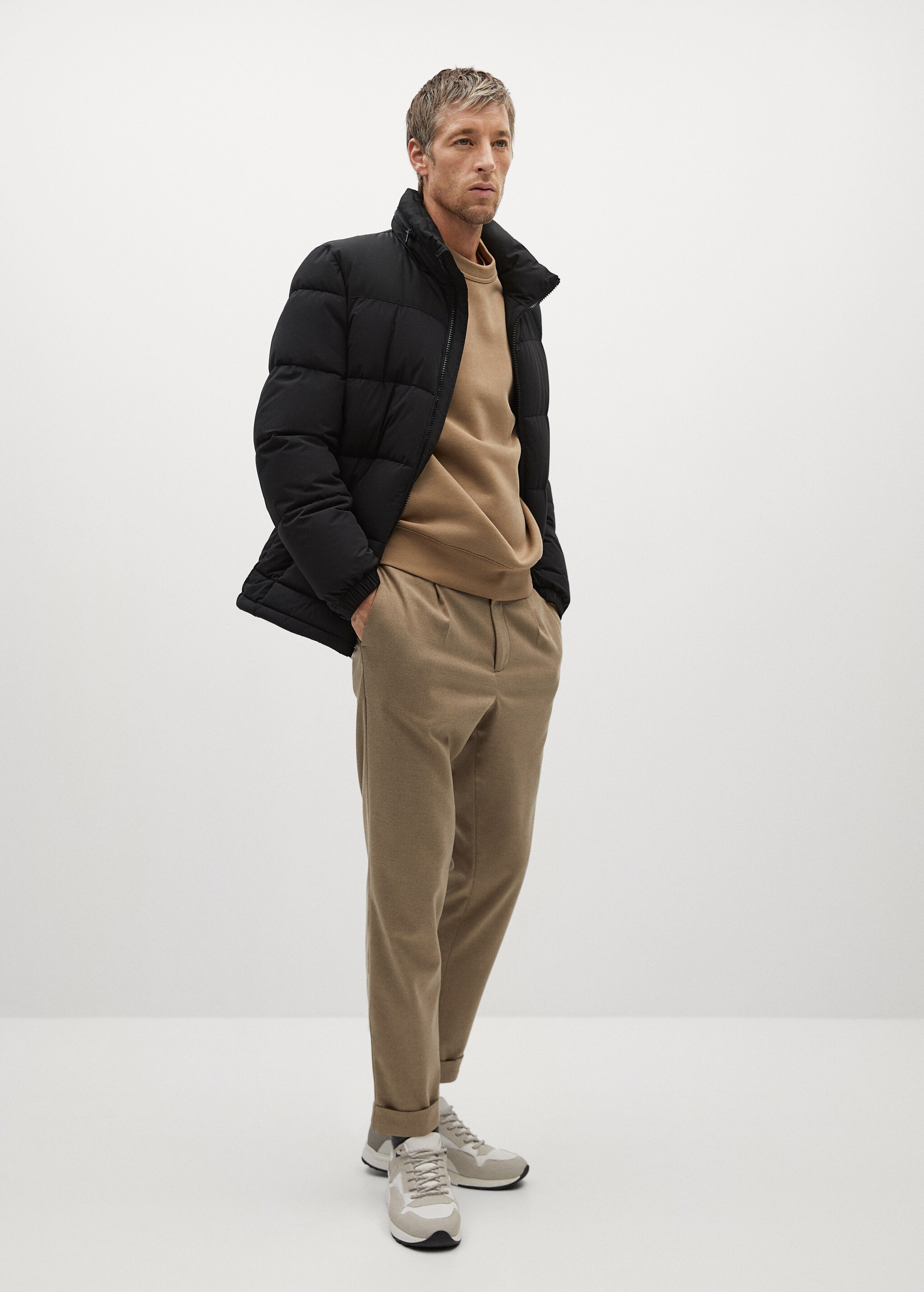 Anorak impermeable acolchado - Plano general